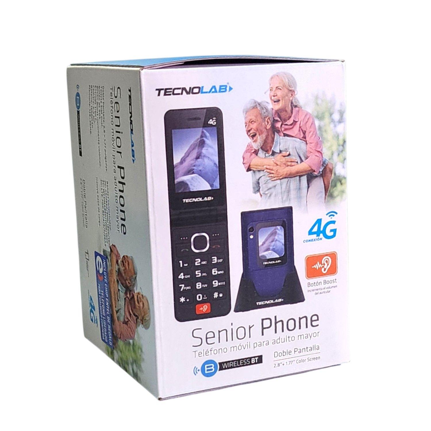 Celular Senior 4G Doble Pantalla BT TL705BL Tecnolab Azul-5