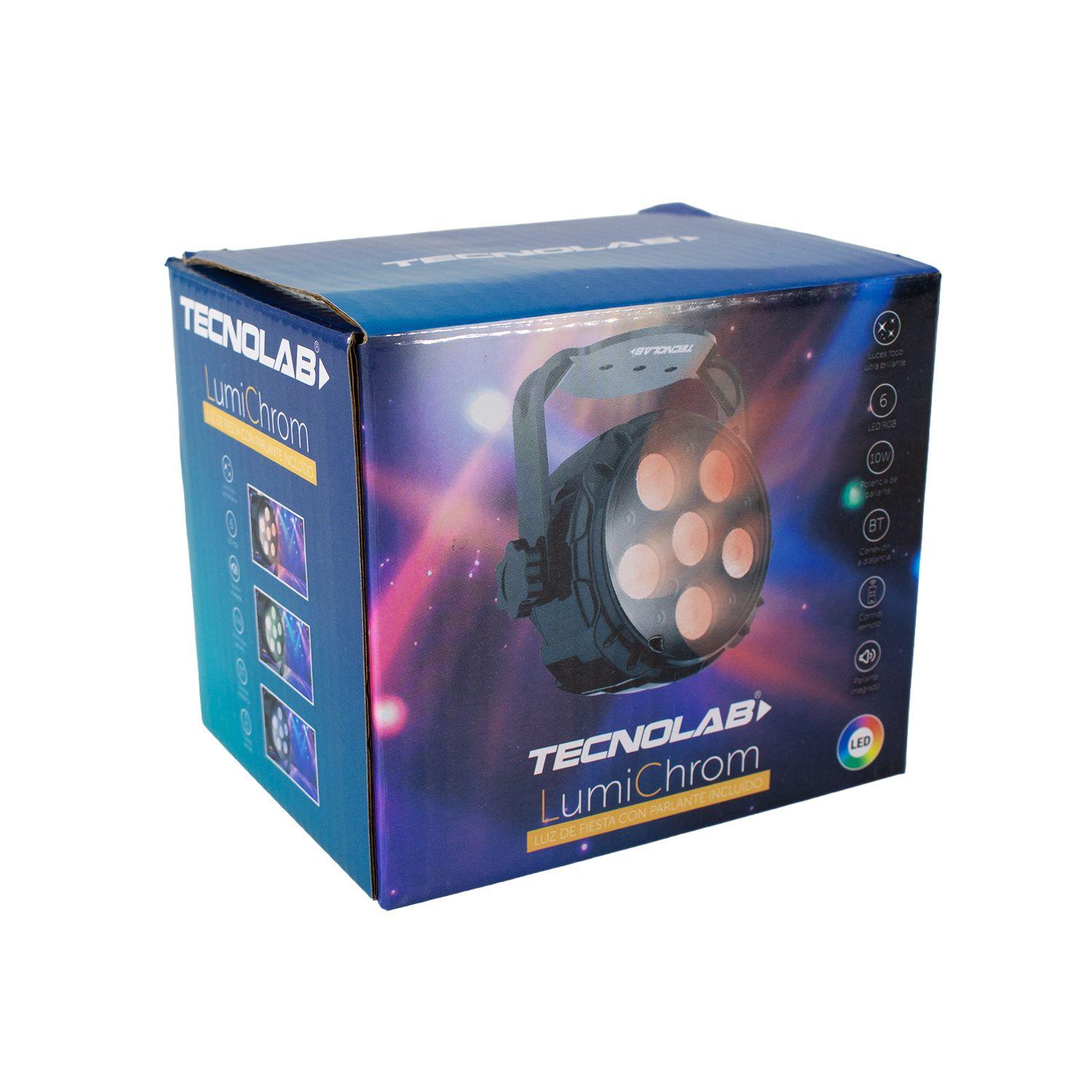 Luz Led Portátil RGB Con Parlante Bt TL770 Tecnolab-4