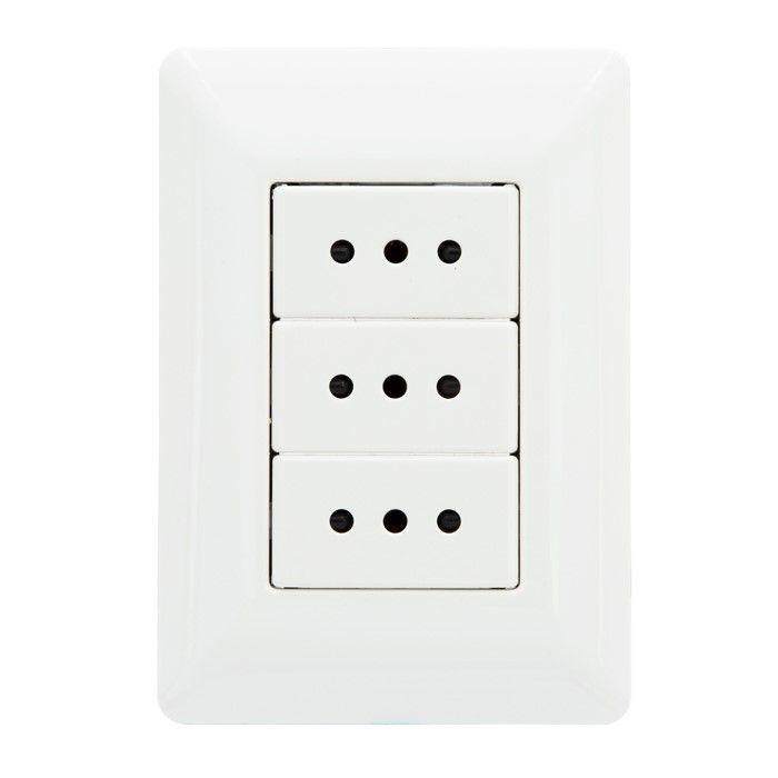 Enchufe Tomacorriente Philco Triple 250v 10A -0