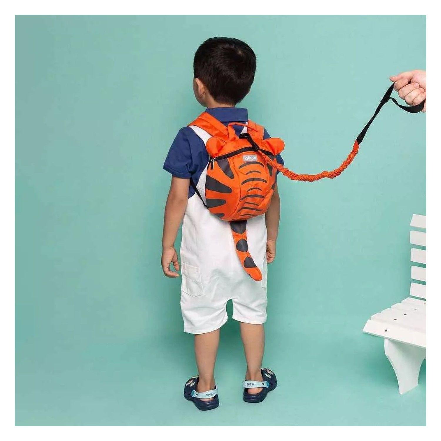 Mochila con Arnés de Seguridad Niño Diseño Tigre Infanti-2