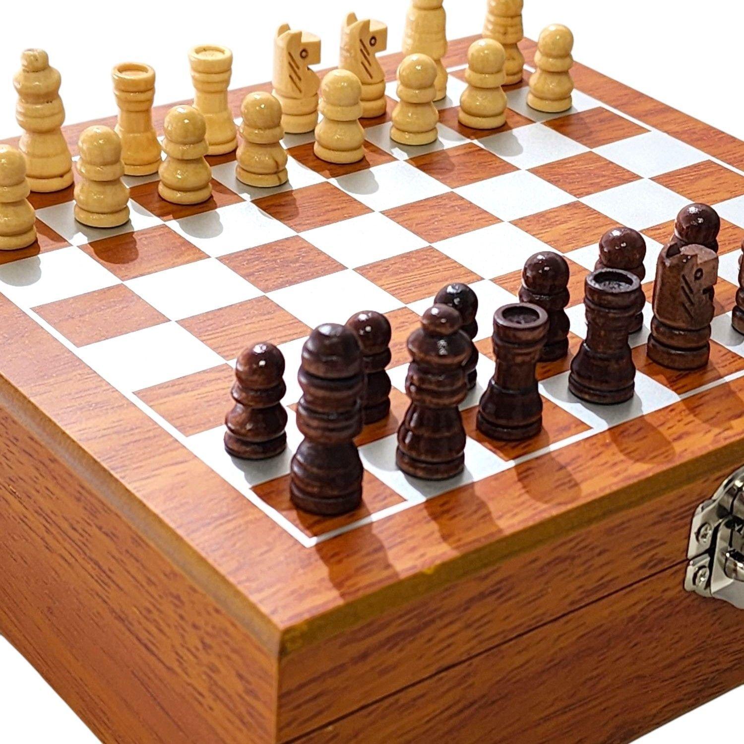 Set Juego de Ajedrez Con Petaca 8oz y 3 Accesorios 14145-7