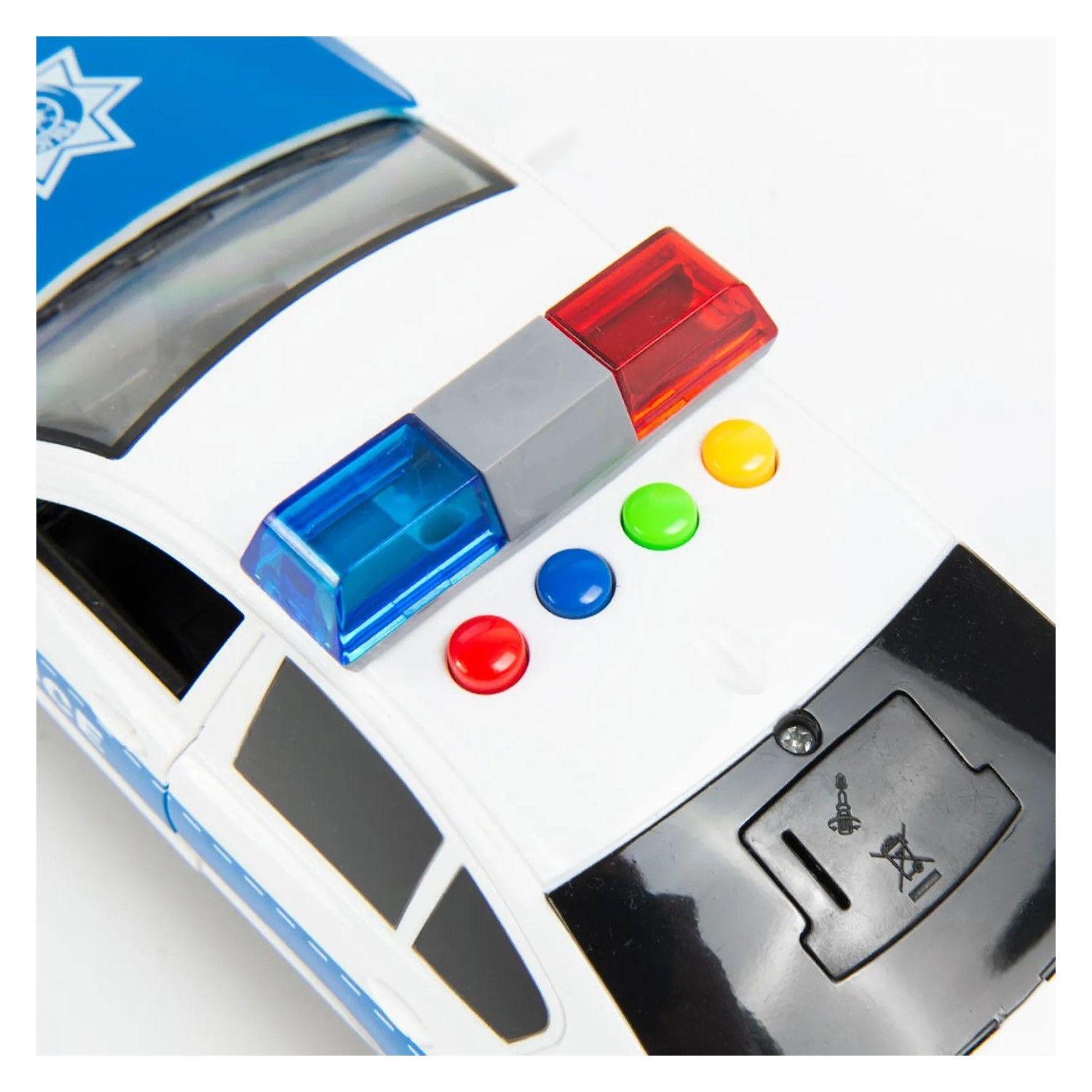 Juguete Auto Policía Con Luces Sonido Y Fricción DBG1674-3