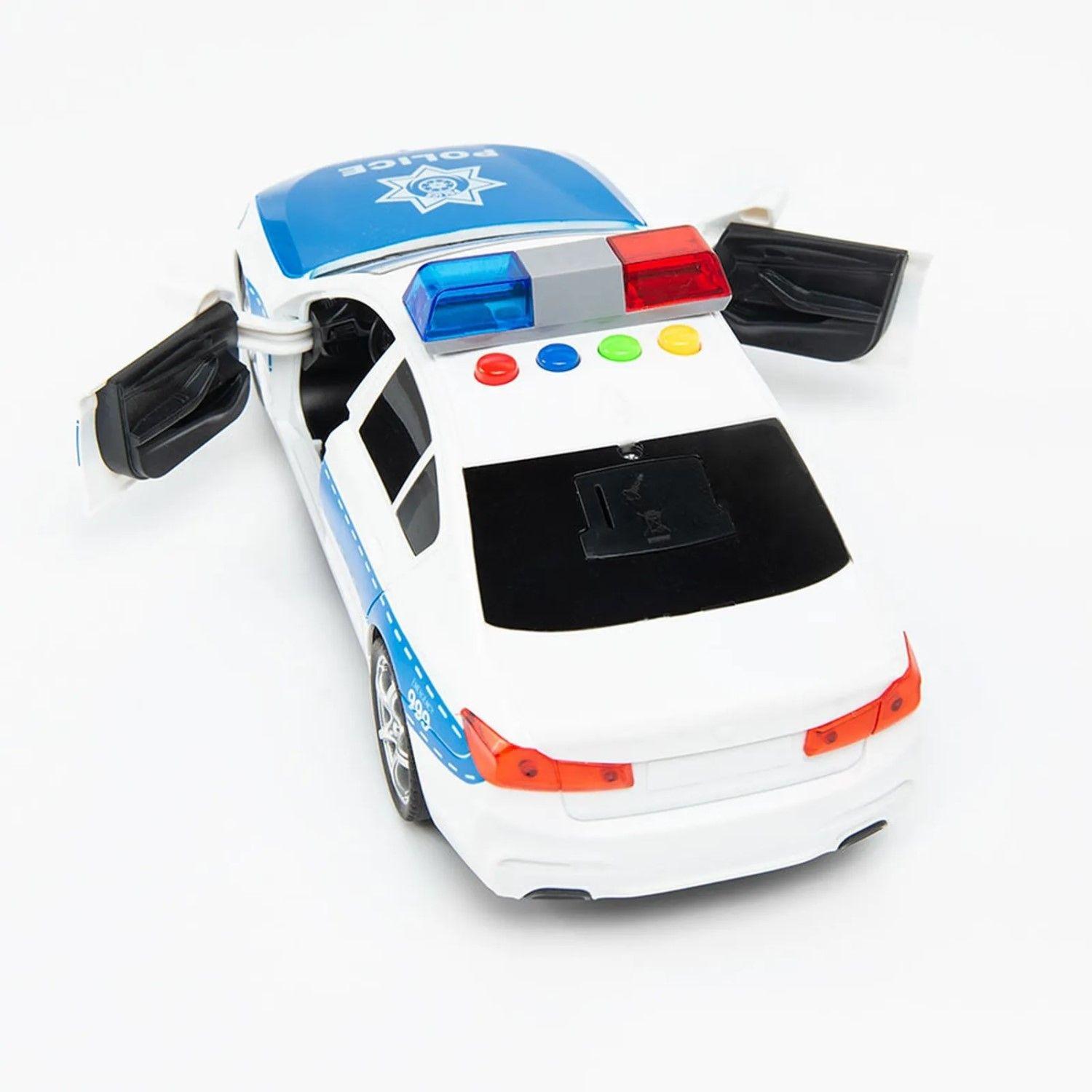 Juguete Auto Policía Con Luces Sonido Y Fricción DBG1674-4