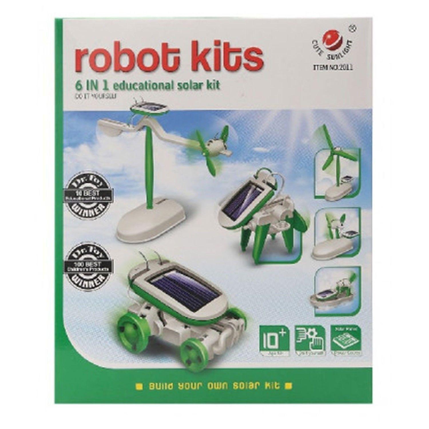 Juguete Solar Robot 6 en 1 Formas Para Armar Robot Kits-5