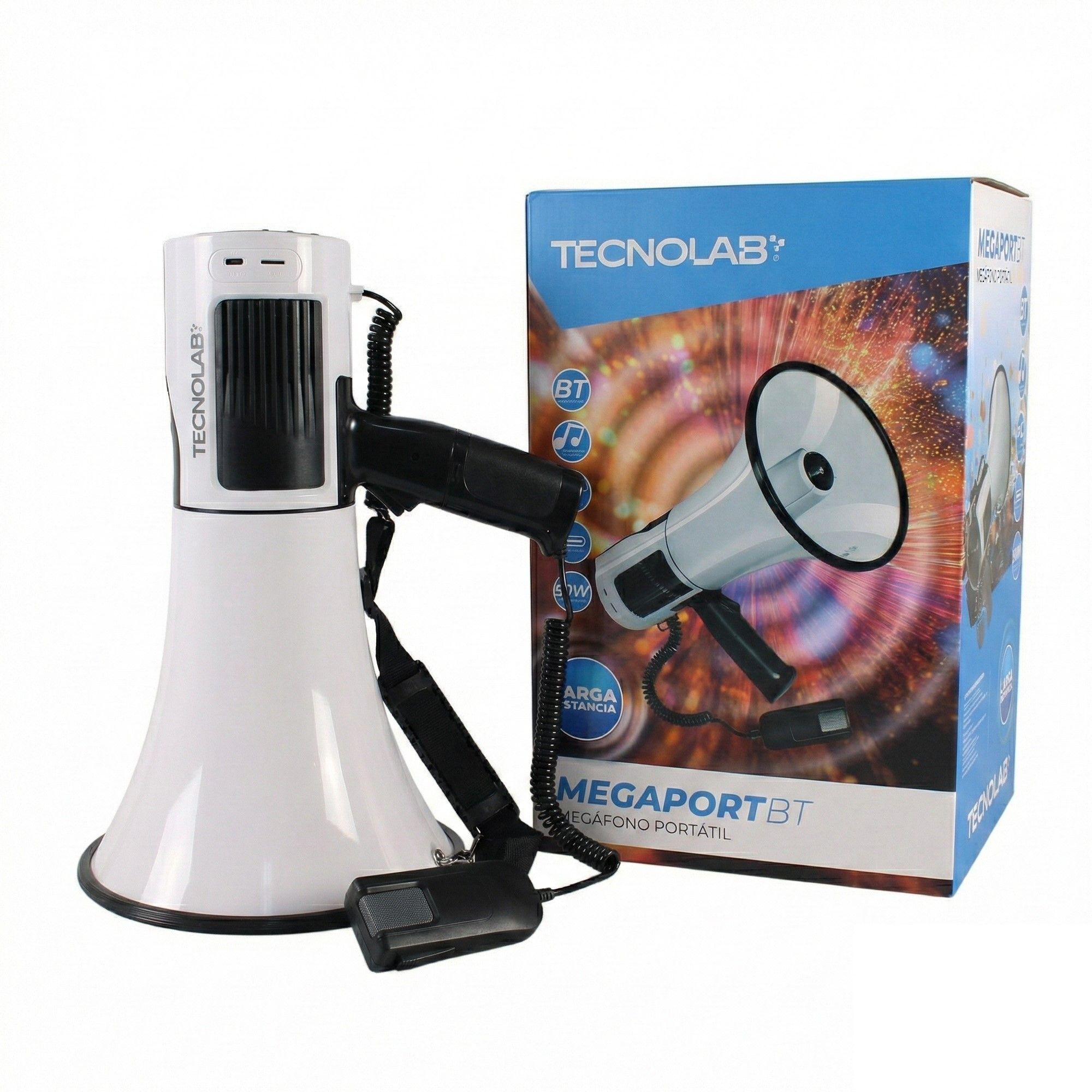 Megáfono Portátil Tecnolab TL852 Recargable BT 50w 400m-4