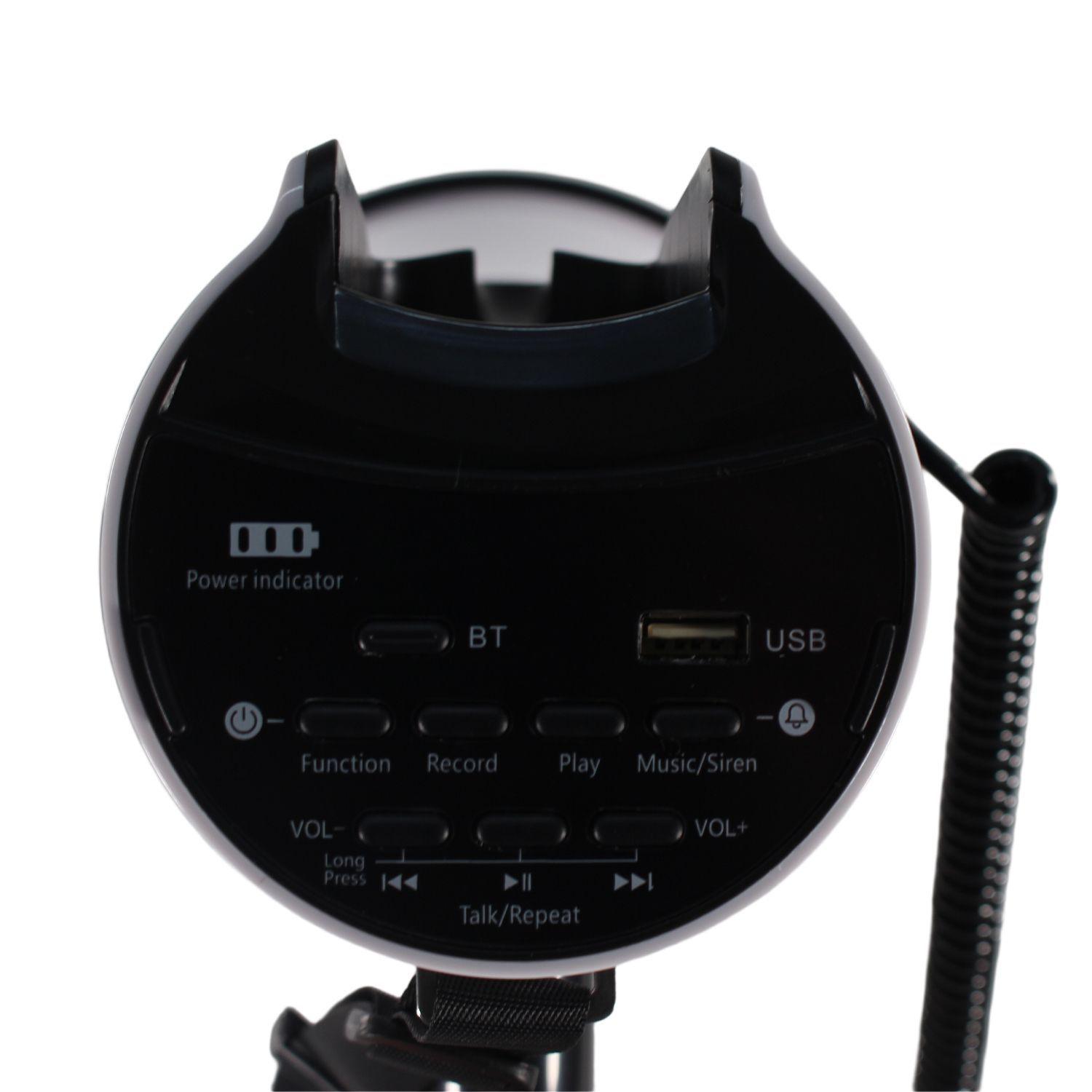 Megáfono Portátil Tecnolab TL852 Recargable BT 50w 400m-5