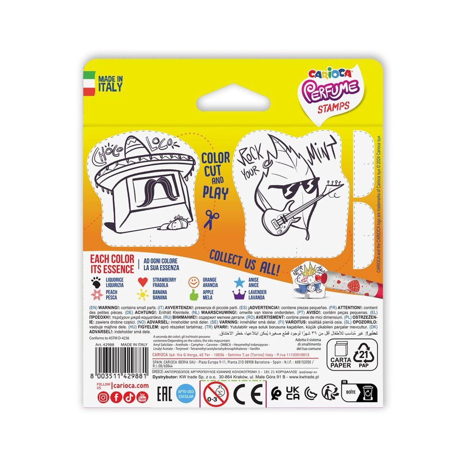 Plumones Perfumados con Sello Carioca Perfume Stamps x8-1