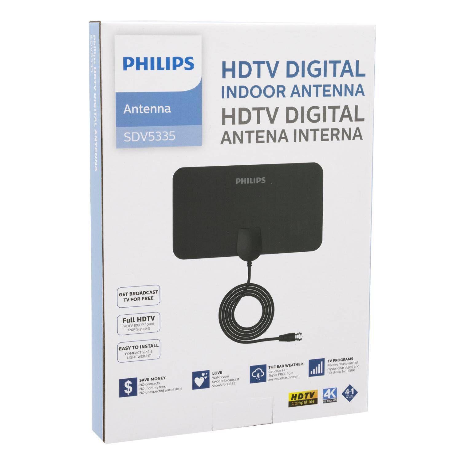 Antena Philips Tv Digital HDTV Plana SDV5335-3