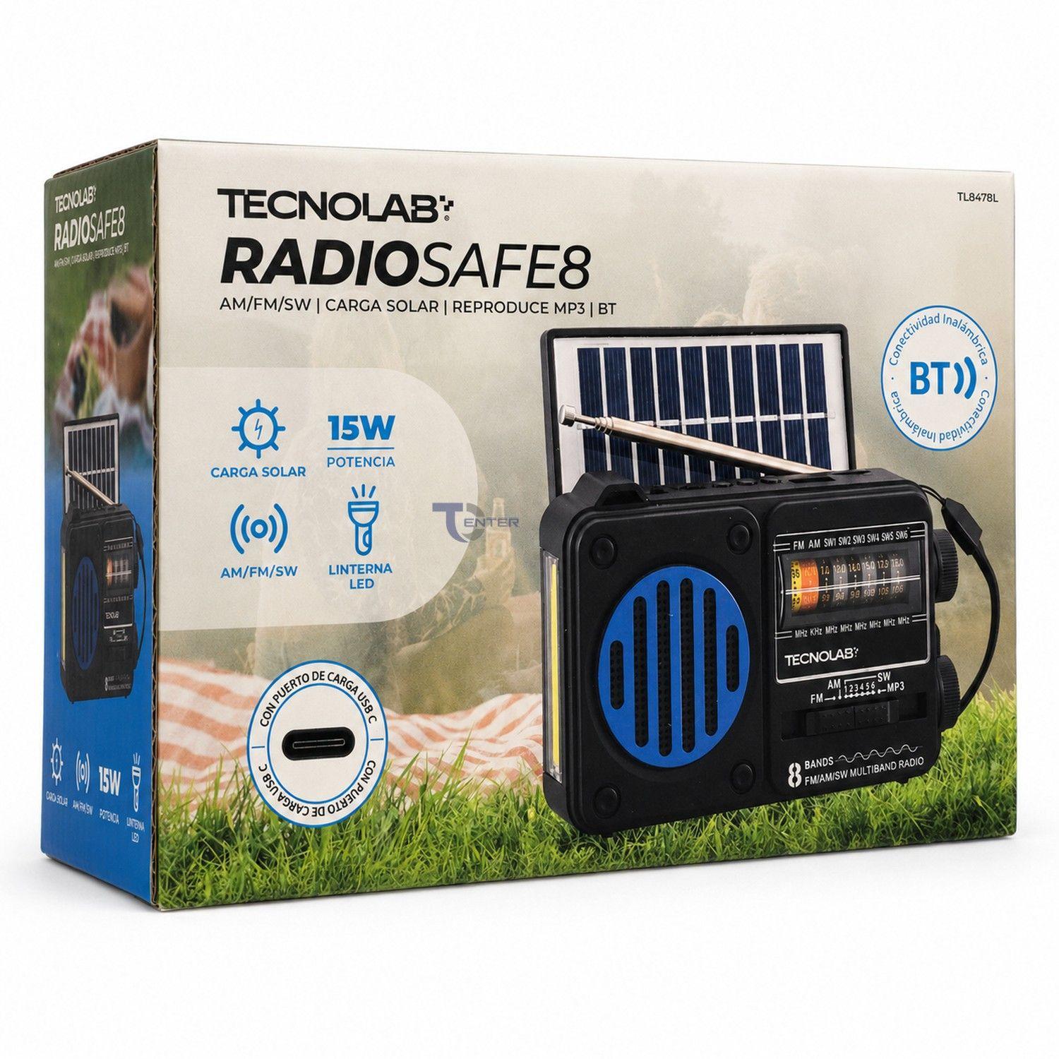 Radio Solar Bluetooth 8 Bandas Tecnolab TL847BL-6