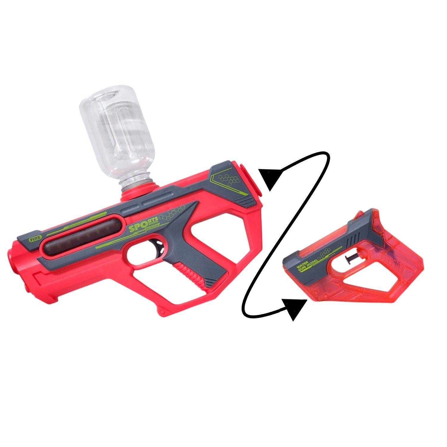 Juguete Pistola Lanza Agua 2 En 1 Recargable DBG1658R Rojo-2