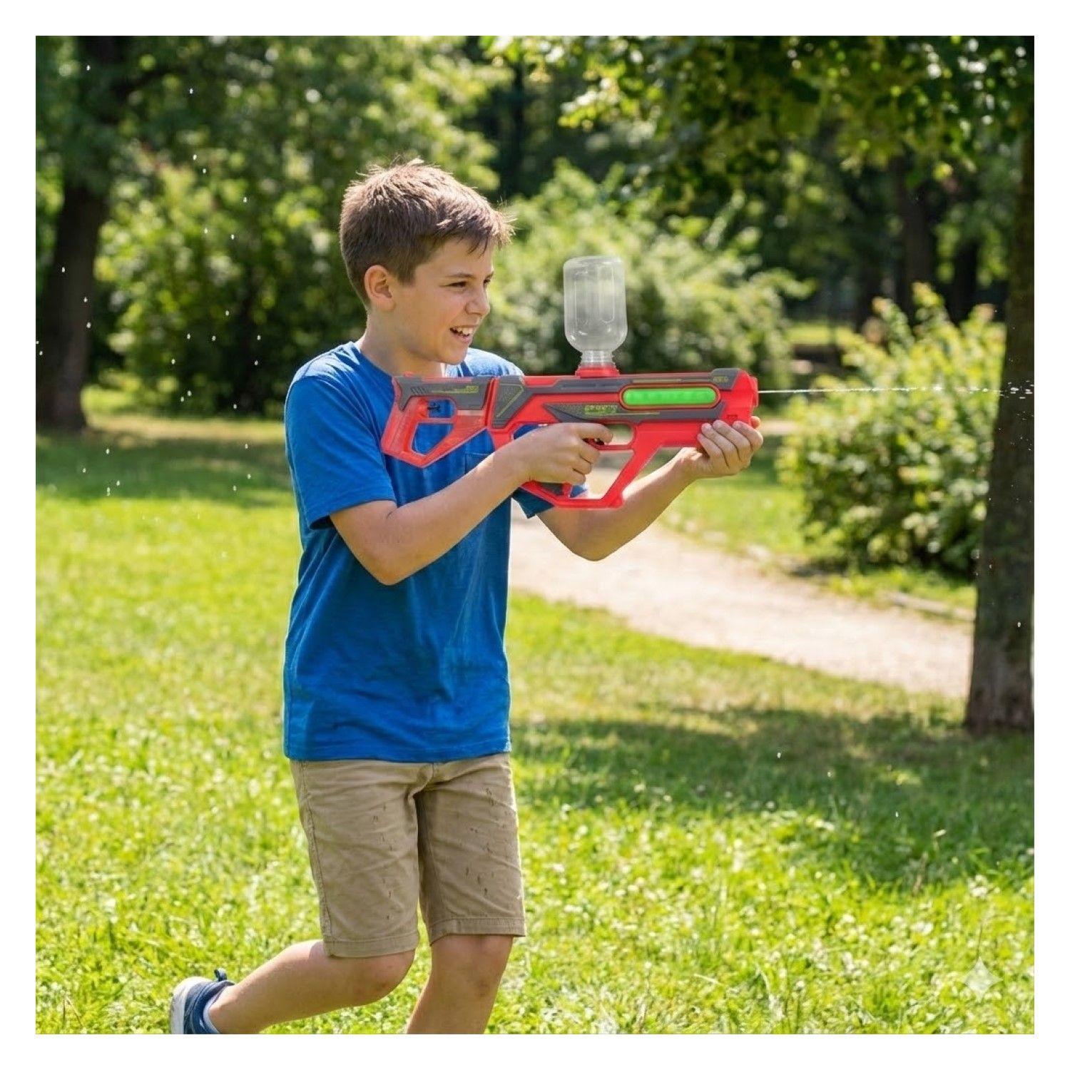 Juguete Pistola Lanza Agua 2 En 1 Recargable DBG1658R Rojo-6