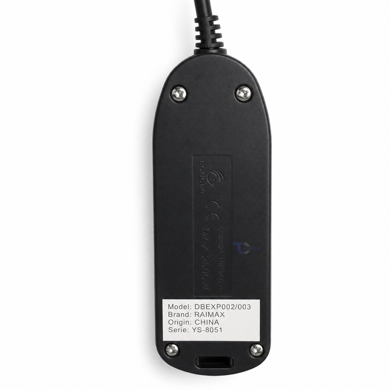 Alargador Raimax 4 Pos 1,5M RM0062BK Negro-3