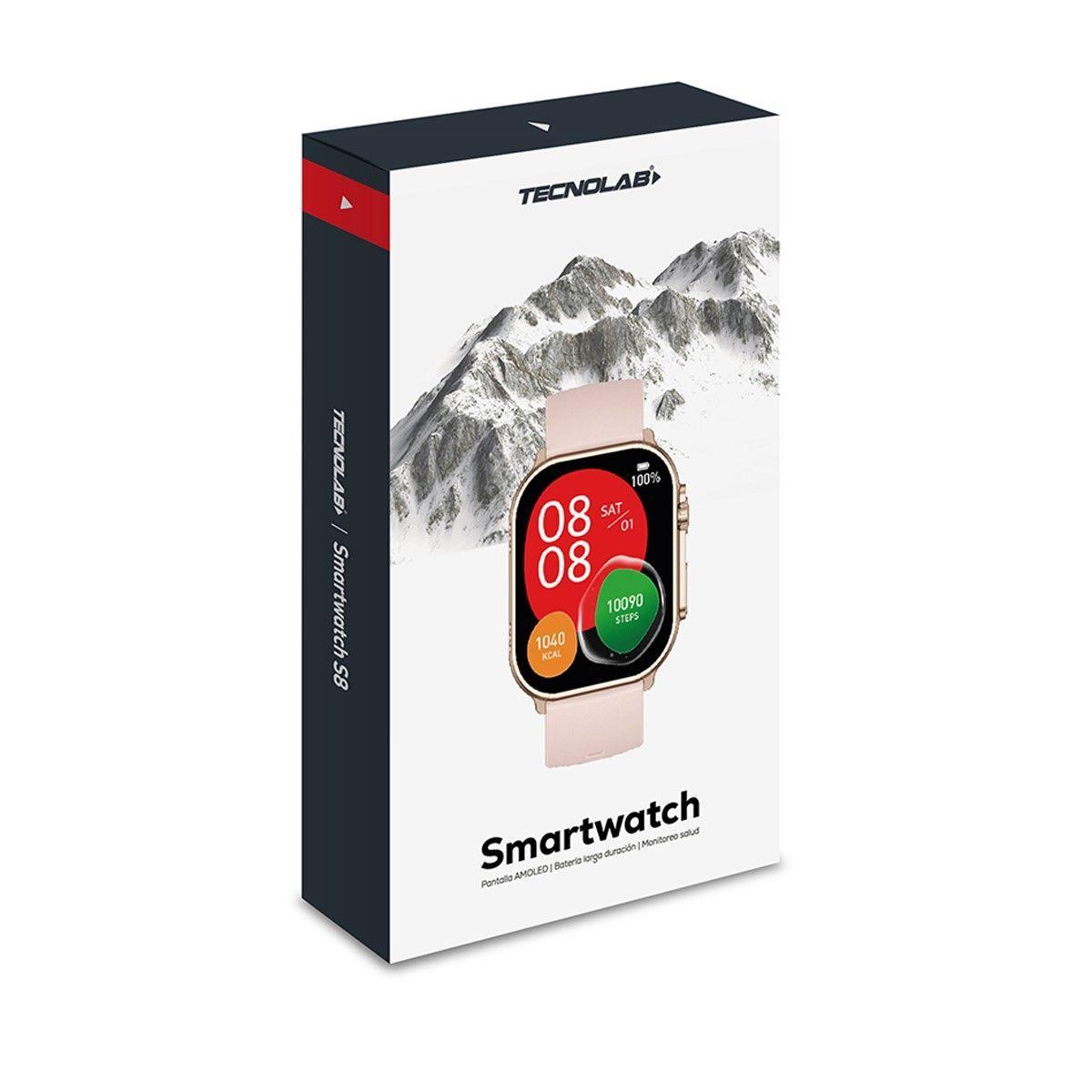 Reloj Smartwatch Bluetooth Tecnolab TL520 Rosa-5