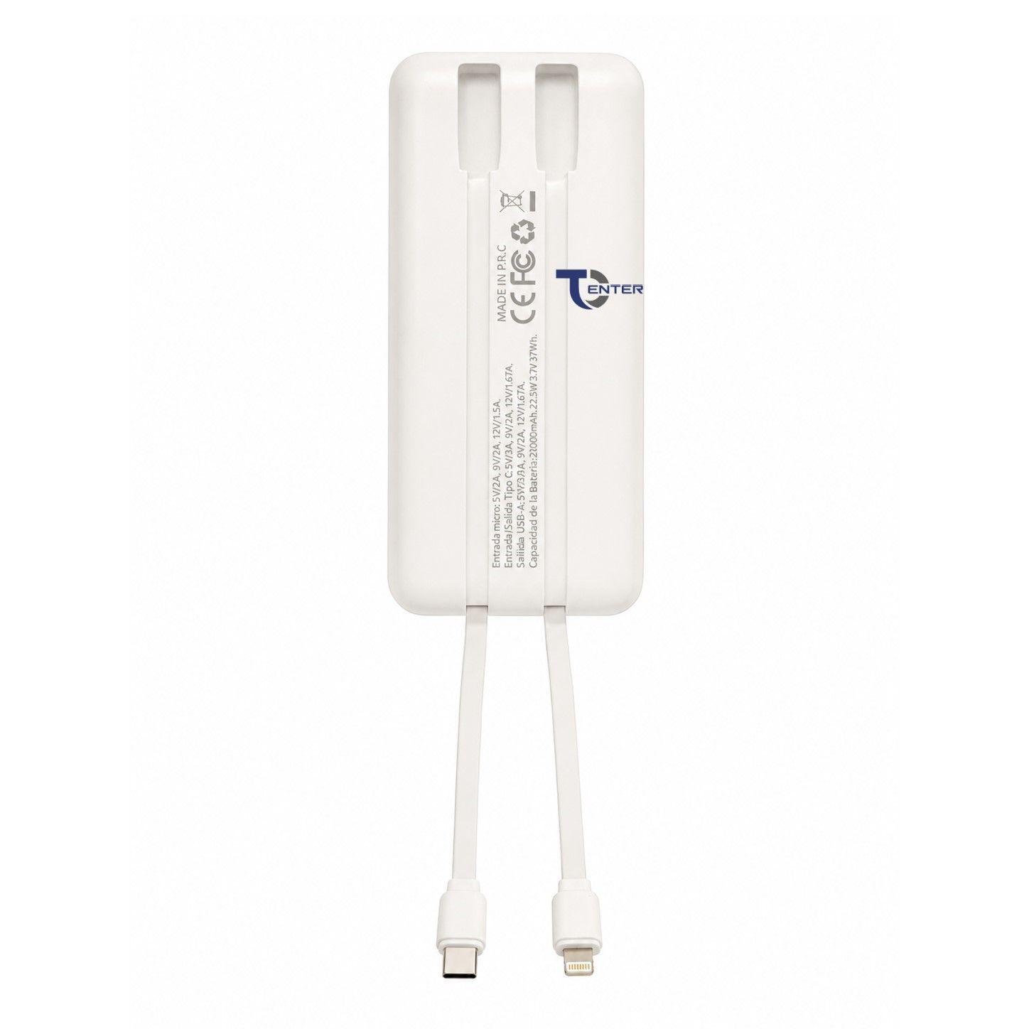 Bater a Port til Powerbank 20 000 Tecnolab 22 5w TL539W-2
