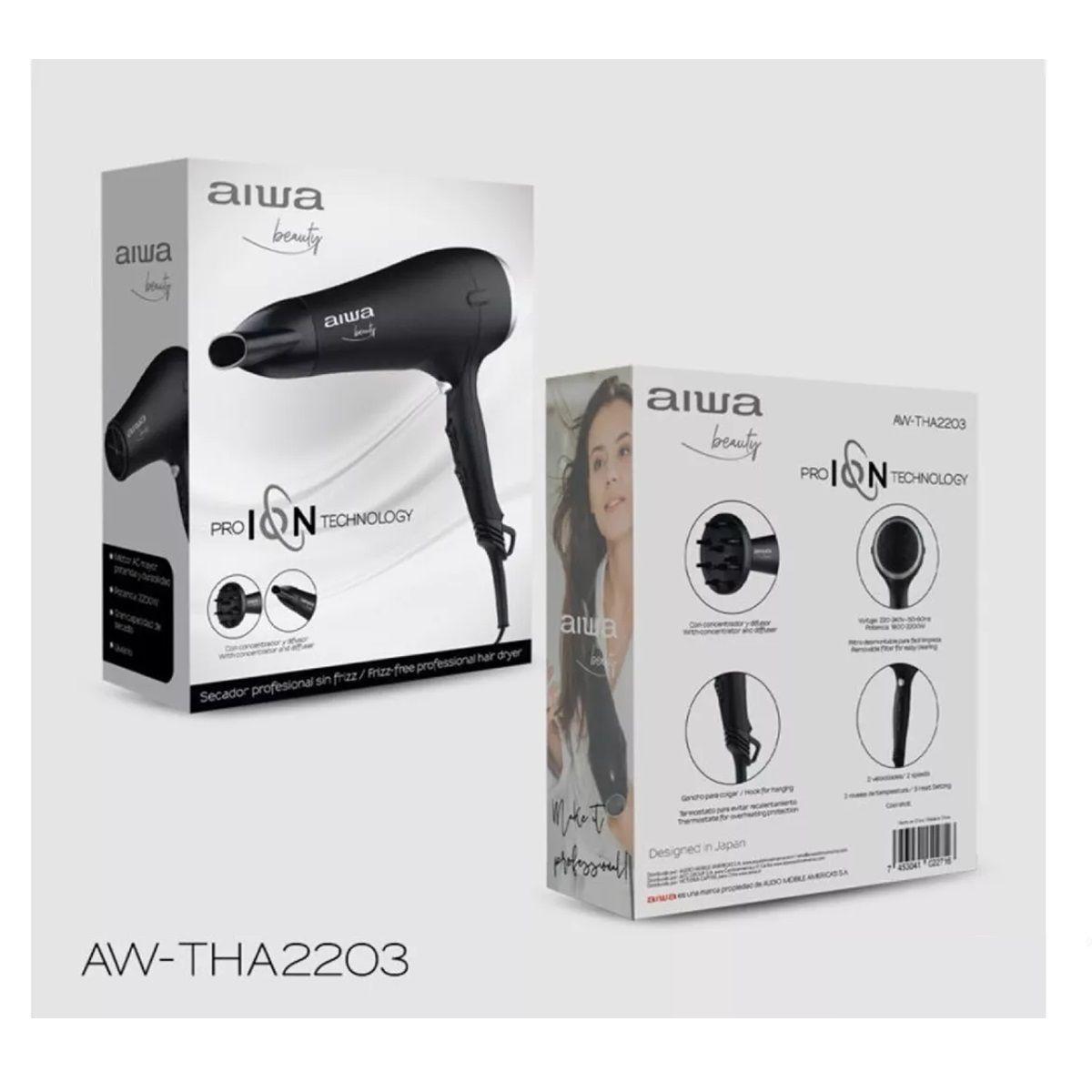 Secador De Pelo Aiwa Profesional Aw-tha2203 Negro -5