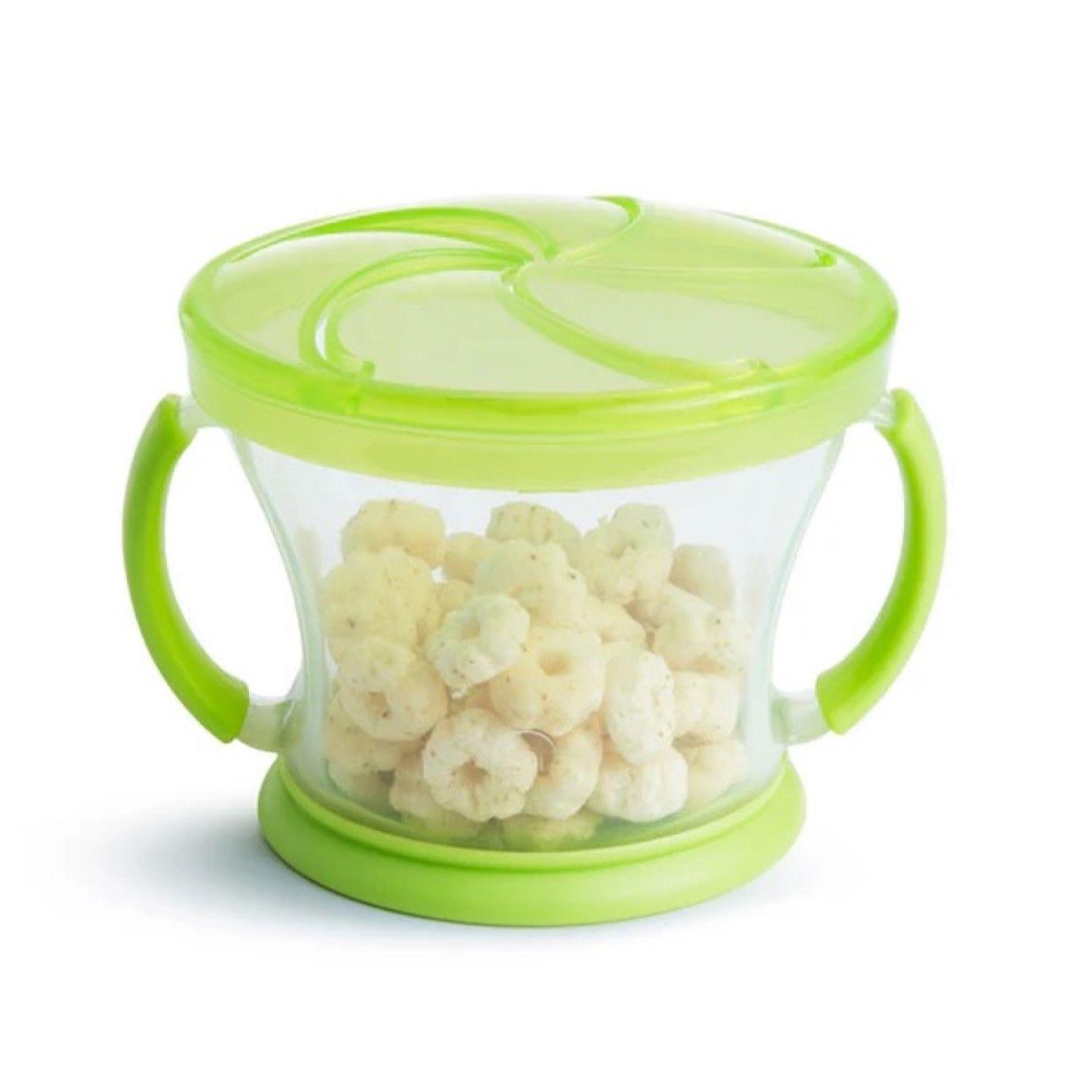 Vaso Bebé Contenedor Antiderrames 12m+ Munchkin Color Verde-3