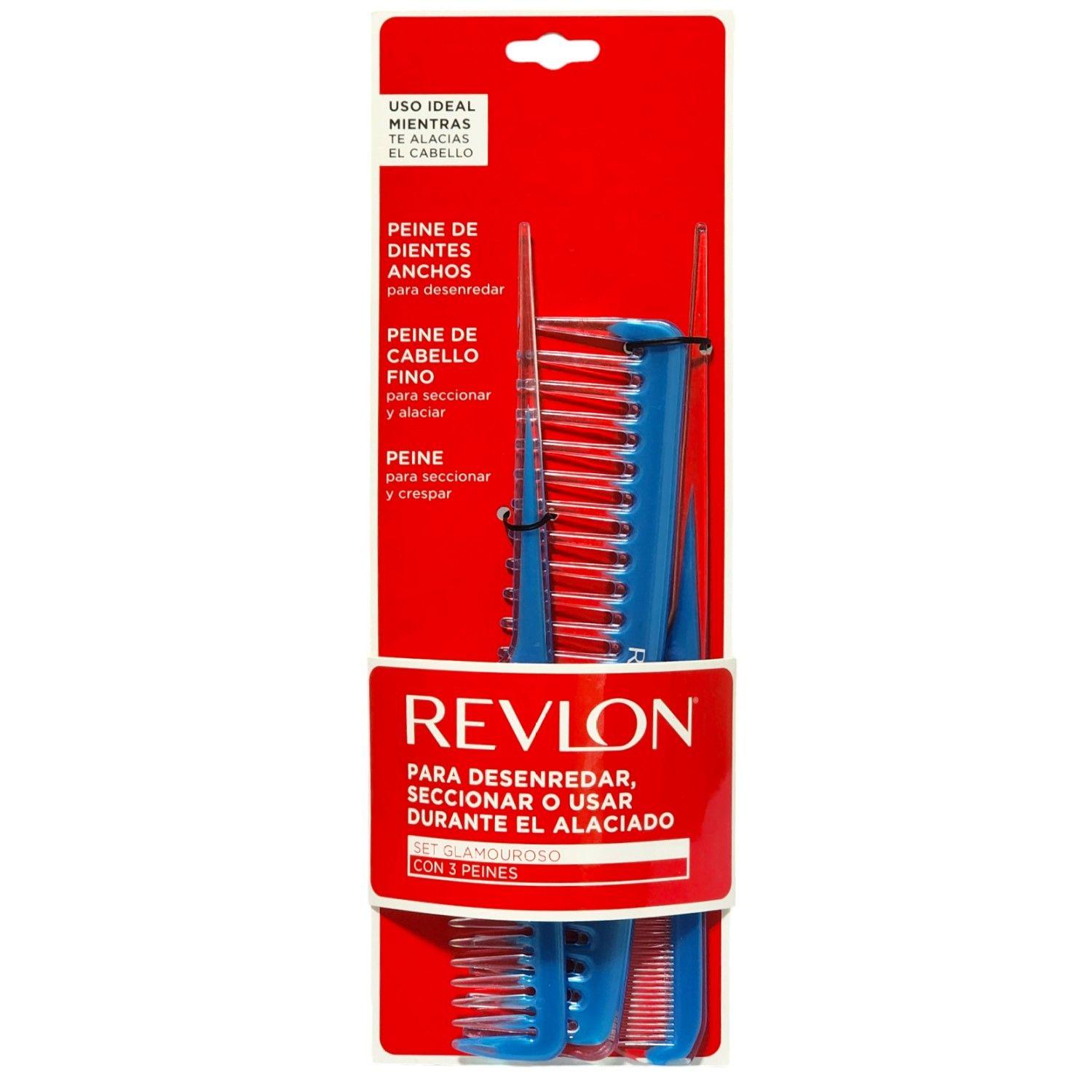Set De 3 Peines Revlon 2 De Cola Y 1 Standard RV2527-4