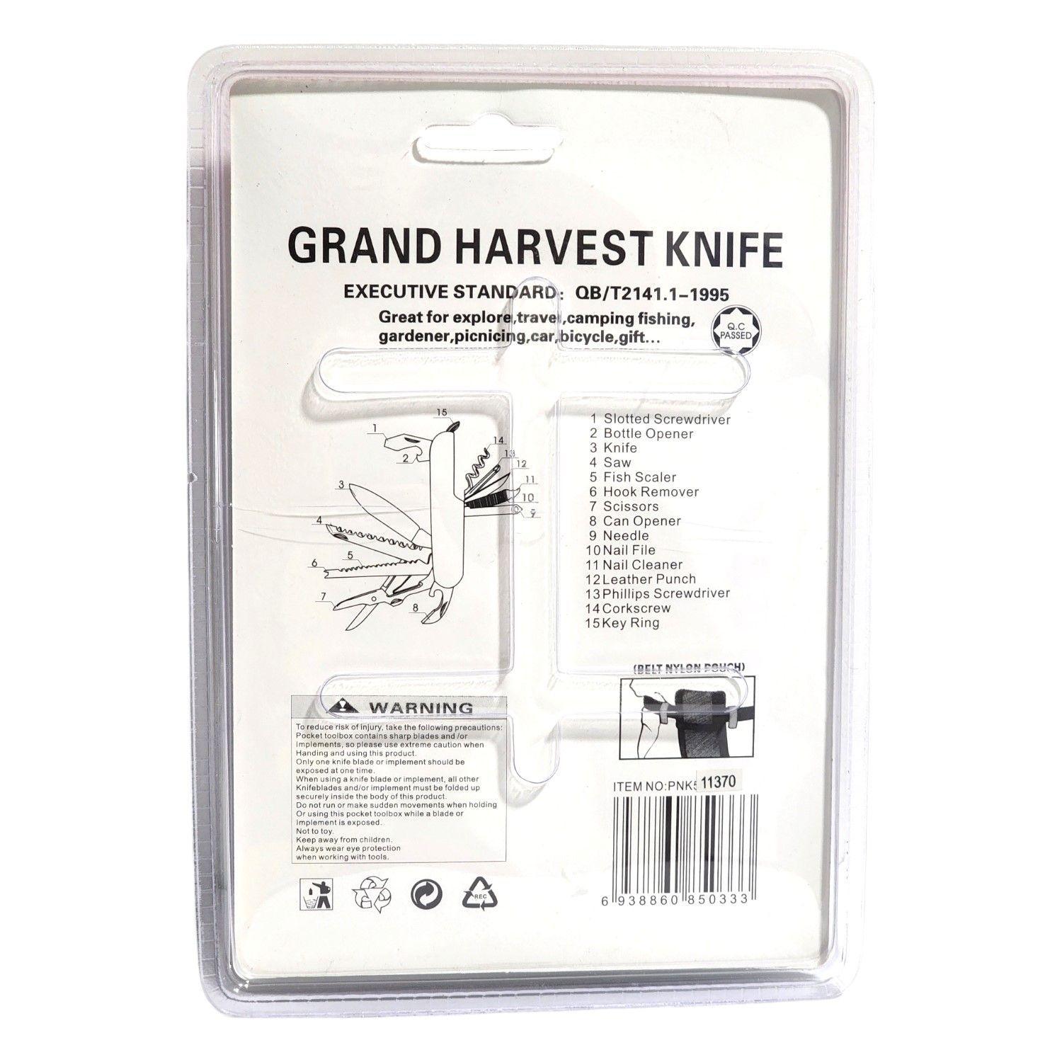 Navaja Multiuso Grand Harvest 15 Funciones 11370-2