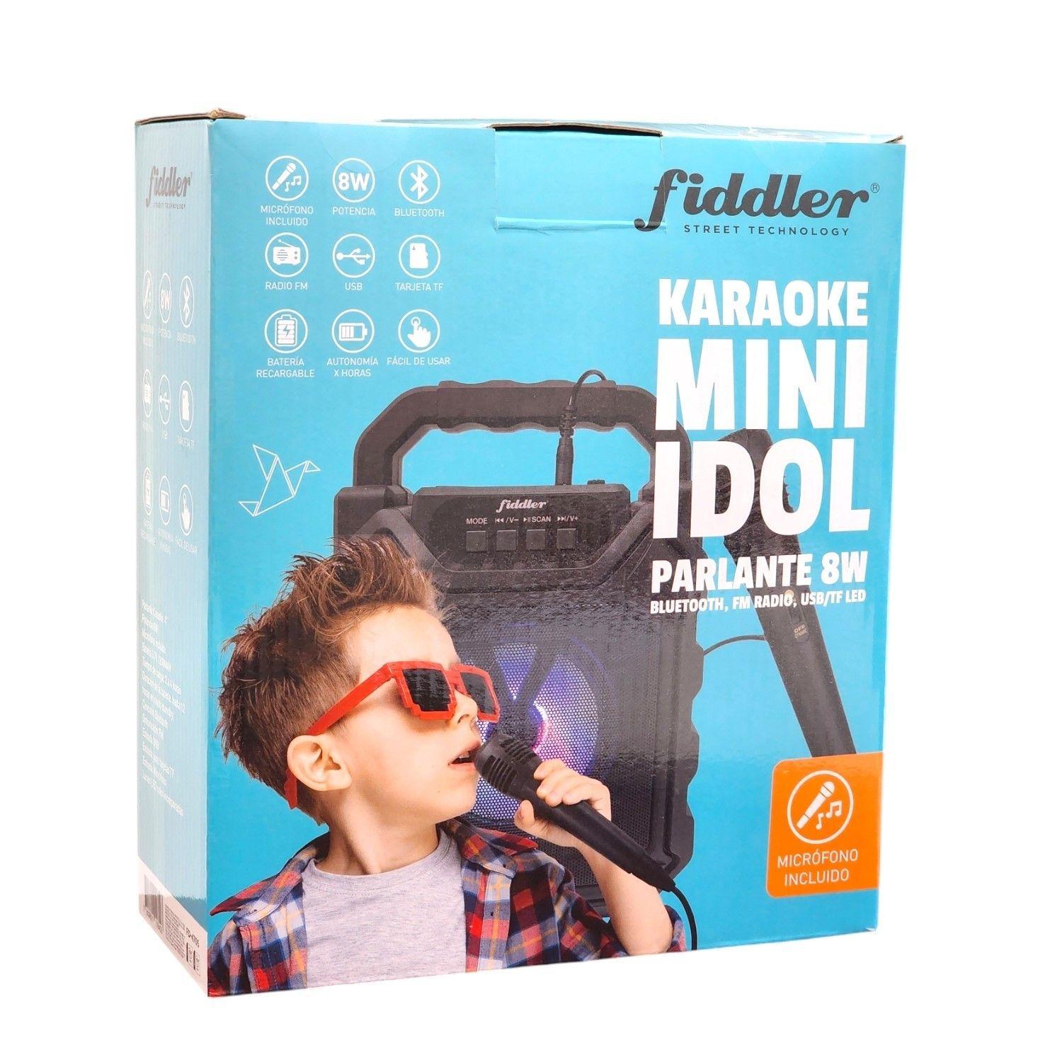 Parlante Karaoke Mini Idol 8W Bluetooth FM Radio USB-7