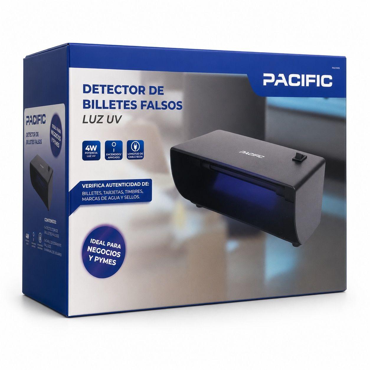 Detector de Billetes Falsos Luz UV 4W Pacific PAC-01-051-7