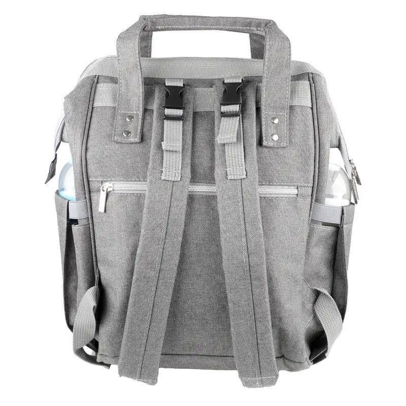 Mochila Pañalera Maternal Infanti Open Gris-5