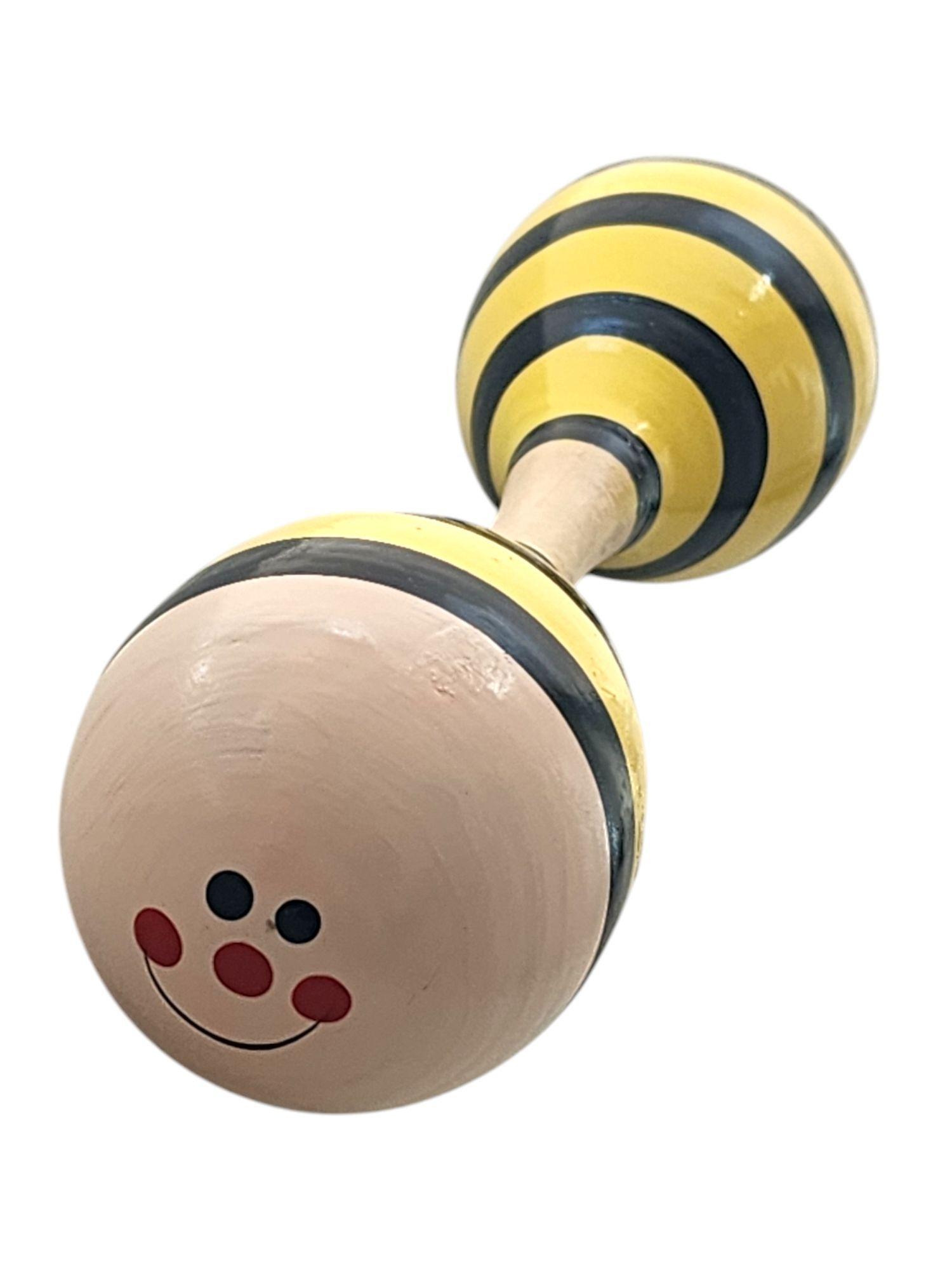 Maraca Doble de Madera Sonajera Niños Abejita 55503-3