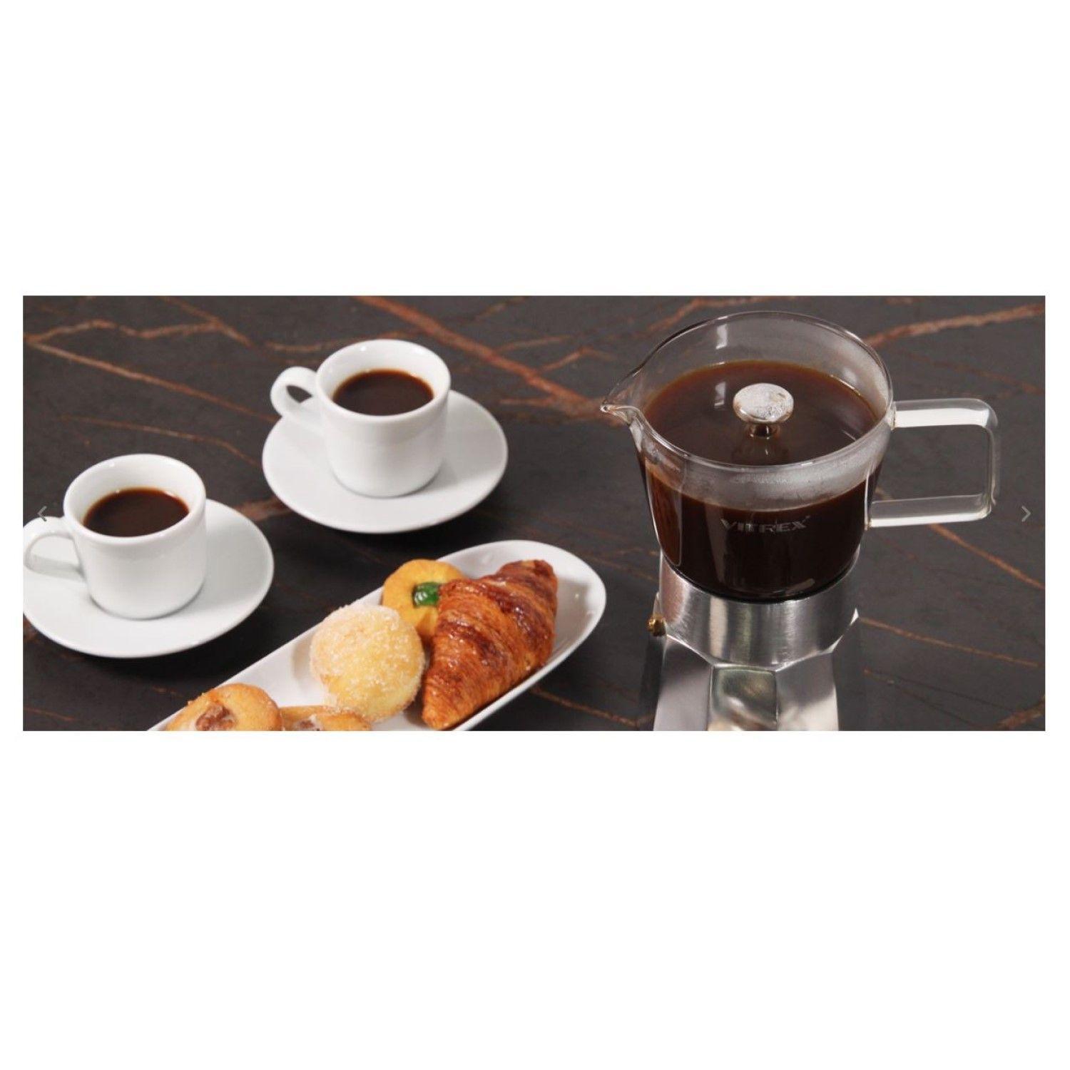 Cafetera Italiana 9 Tazas Crystal Vitrex 360 ml -5