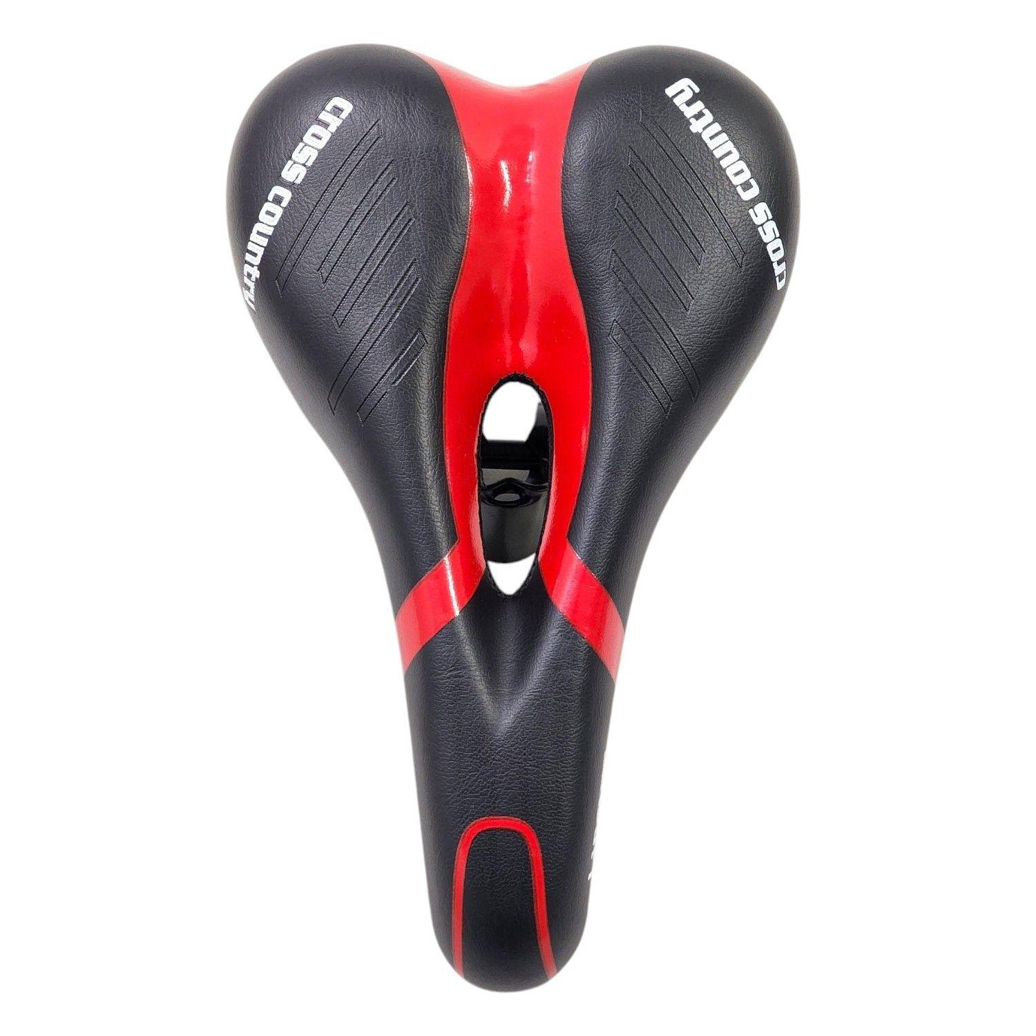 Asiento Sillín Bicicleta anti prostático Universal Rojo 18221-3
