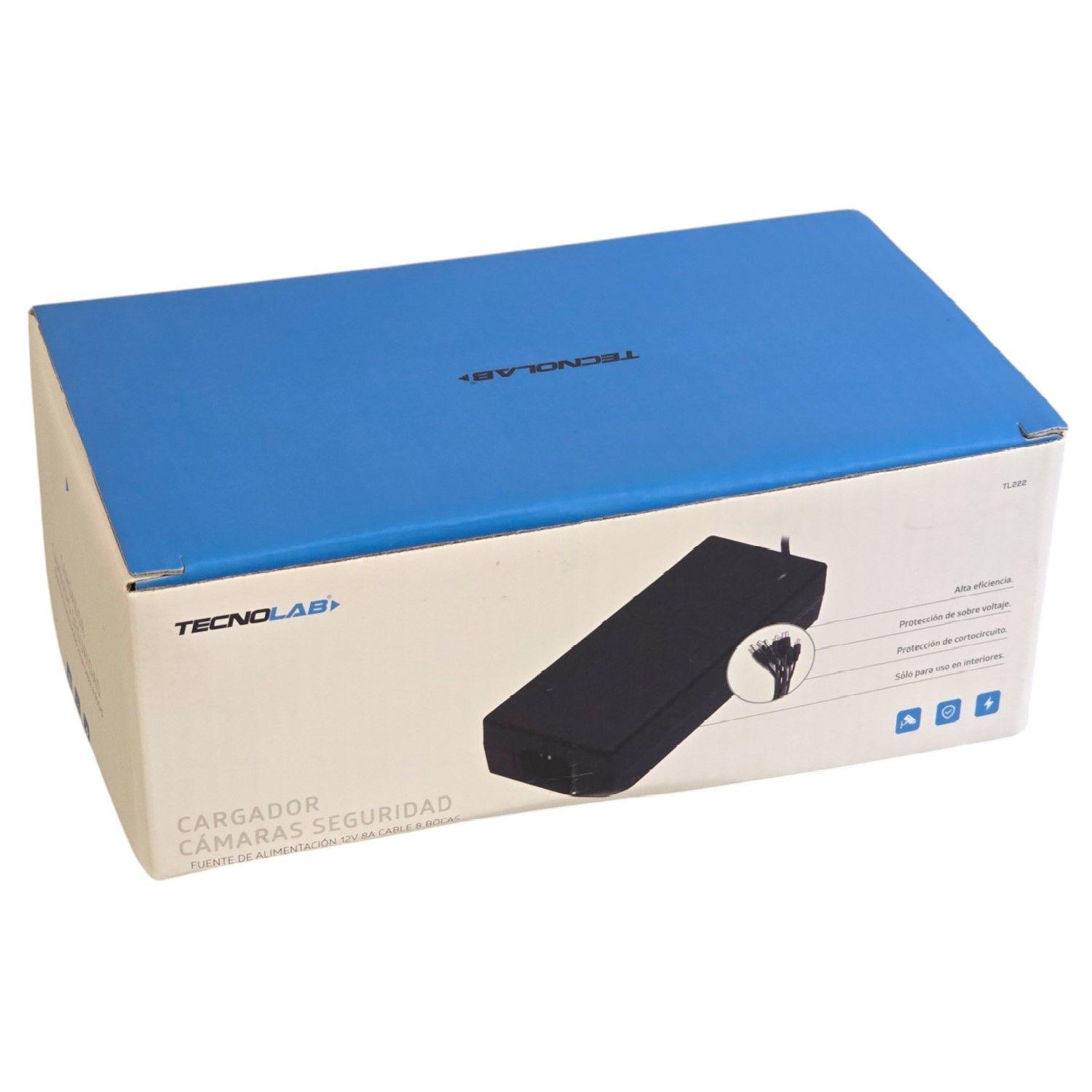 Fuente Poder Camara Seguridad 12v 8a Tecnolab TL222 8 Cables-4