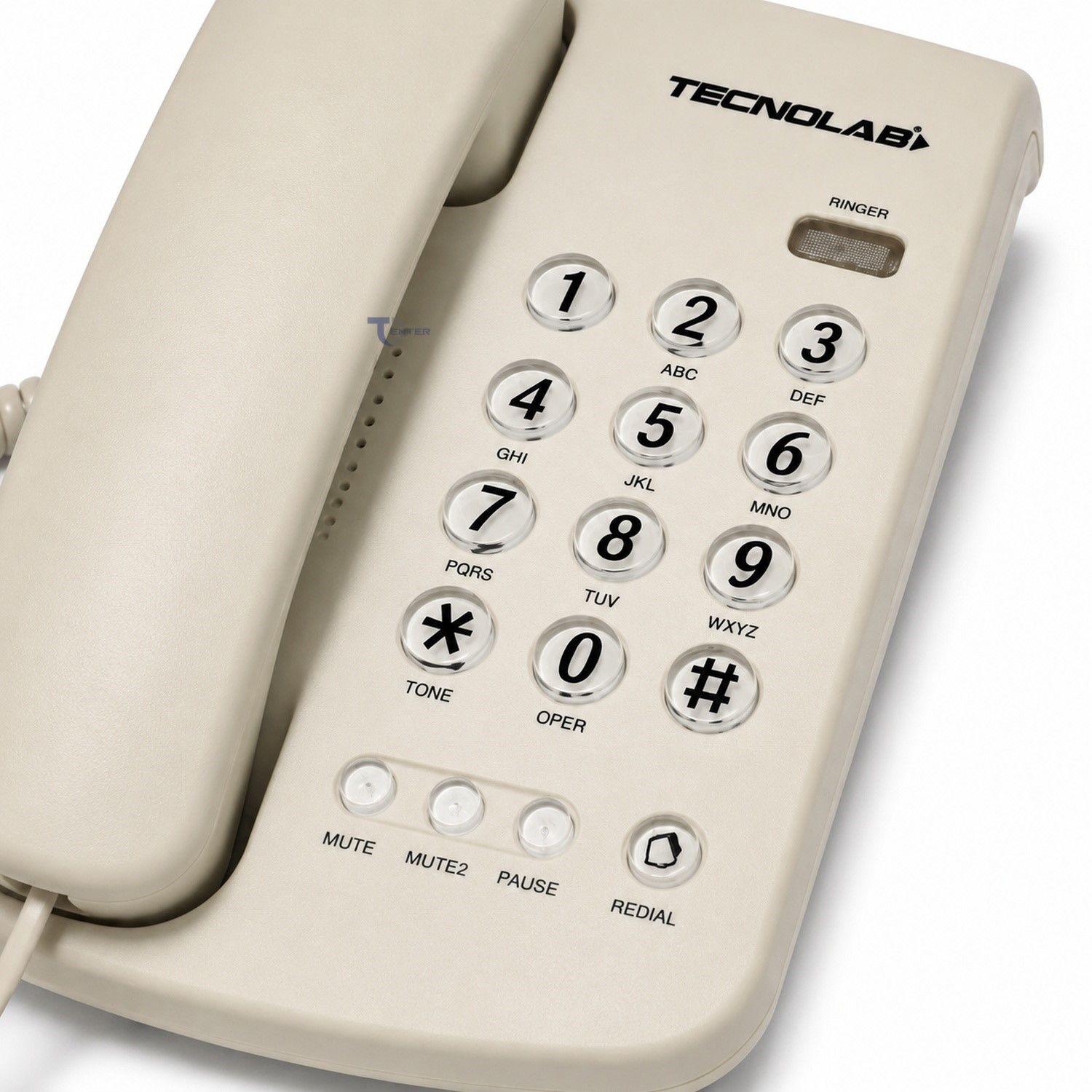 Teléfono Sobremesa Tecnolab TL483 Blanco-2