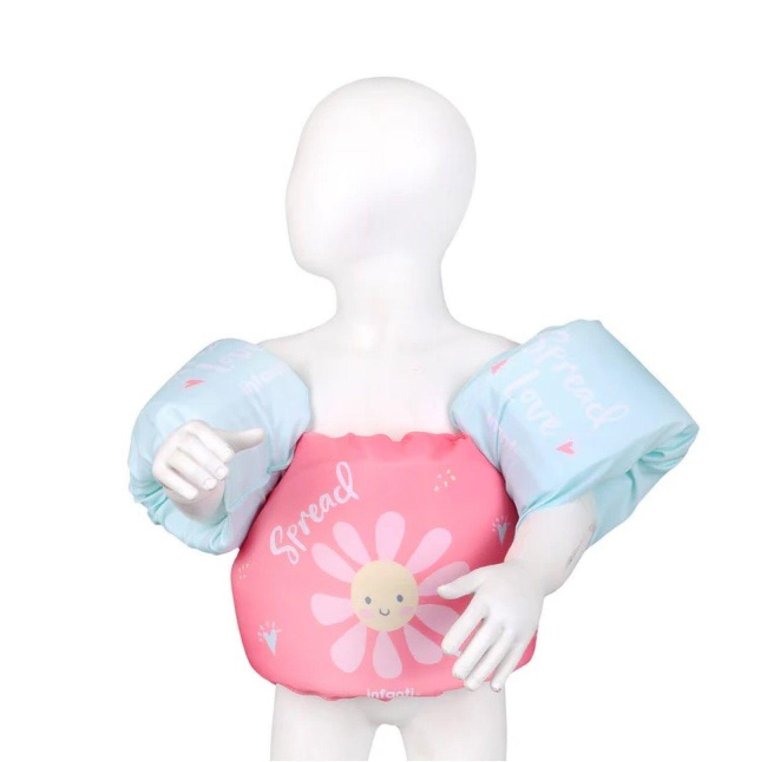 Flotador con Alitas Flores S25 Para Niñas Rosa Infanti -0