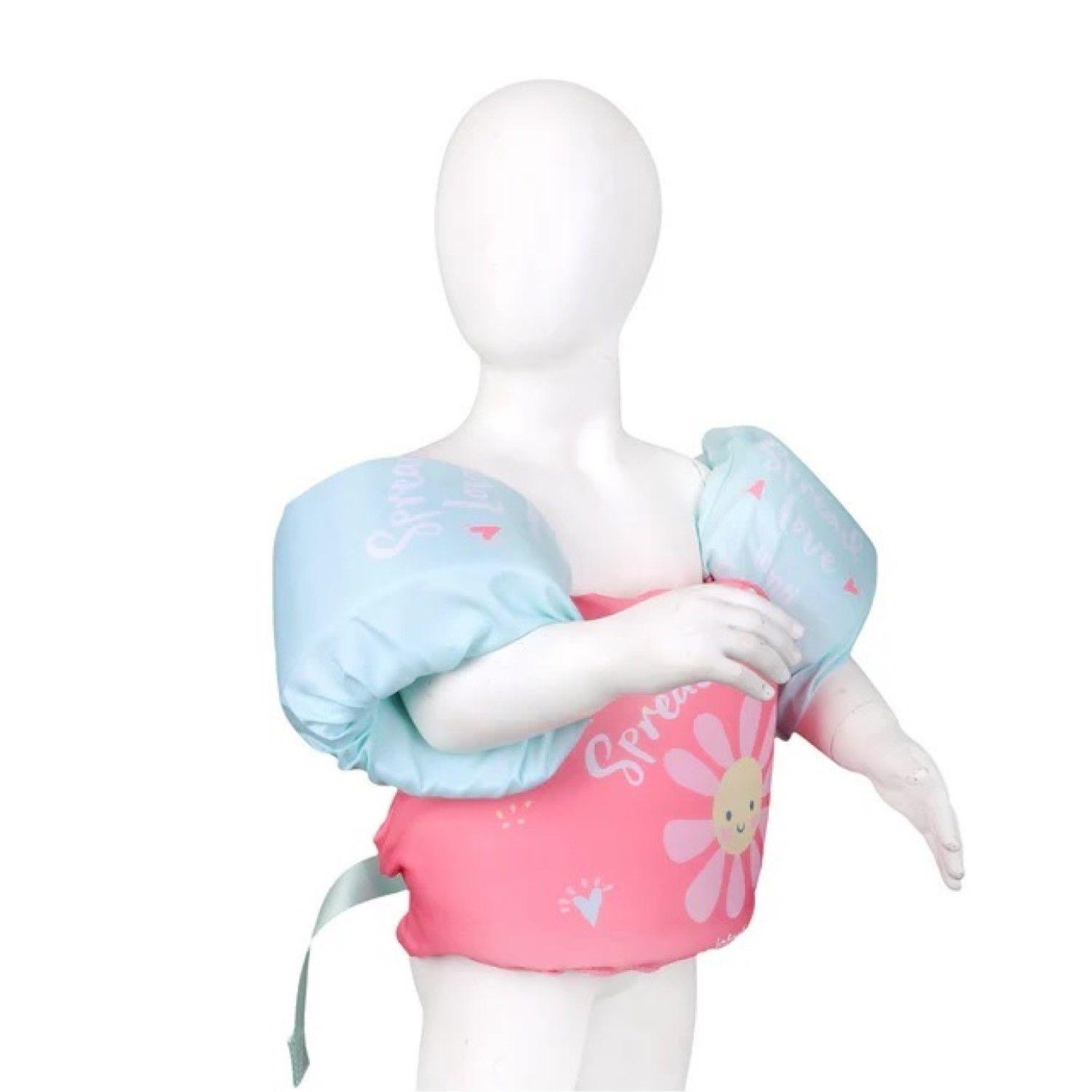 Flotador con Alitas Flores S25 Para Niñas Rosa Infanti -3