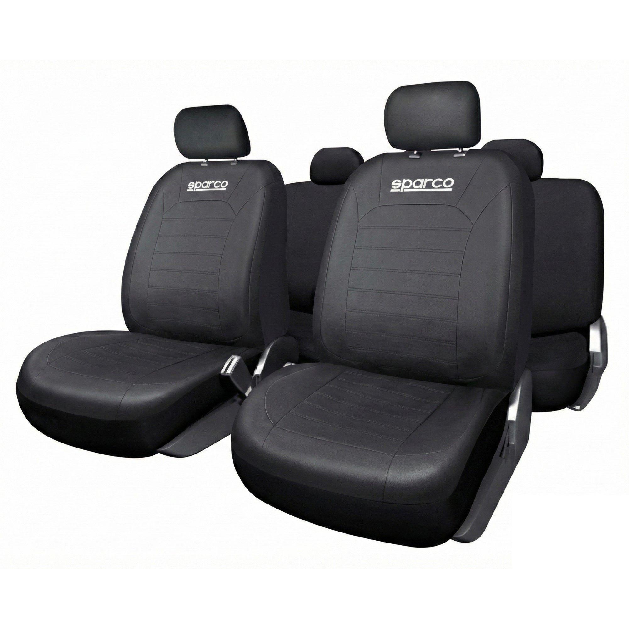 Fundas Cubre Asiento Sparco PVC Negro SPS404PVCBK-0