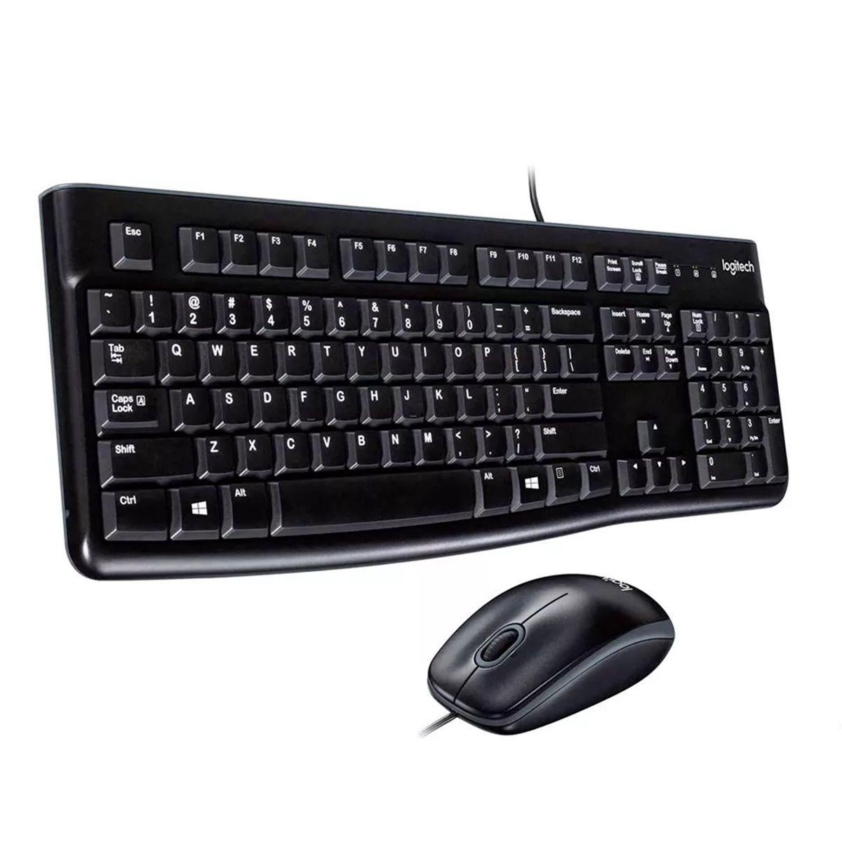 Kit Teclado y Mouse Logitech MK120 Español Negro-2