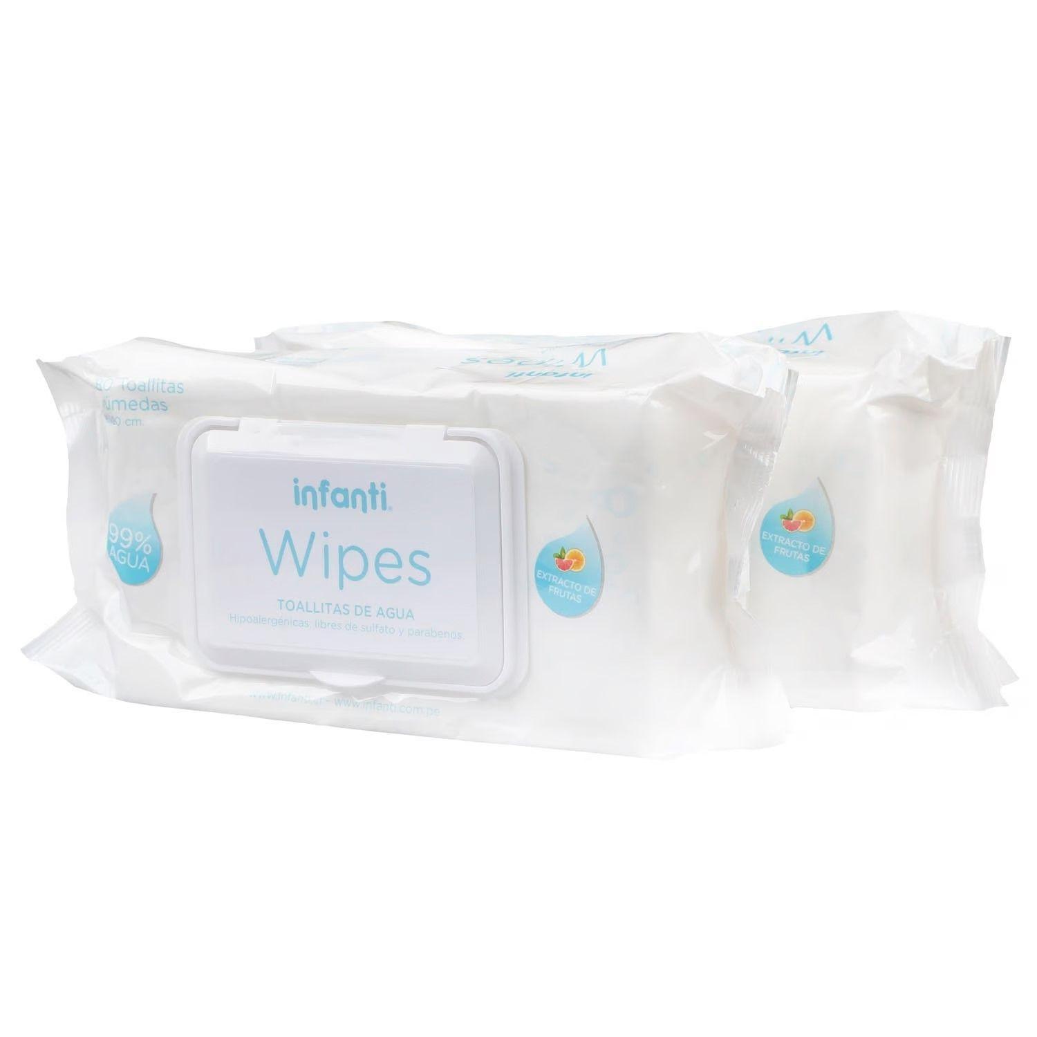 Toallitas Húmedas Infanti Water Wipes Pack 2x80 Un-1