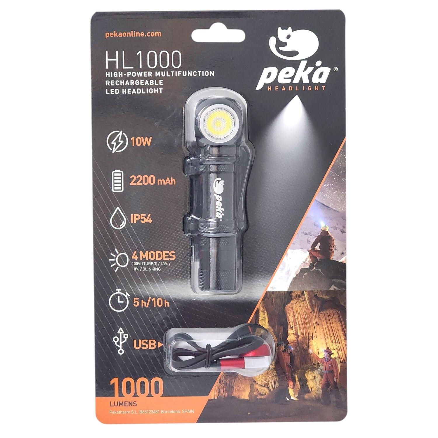 Lámpara Multifuncional LED 10W Recargable 1000lm HL1000 Peka-7