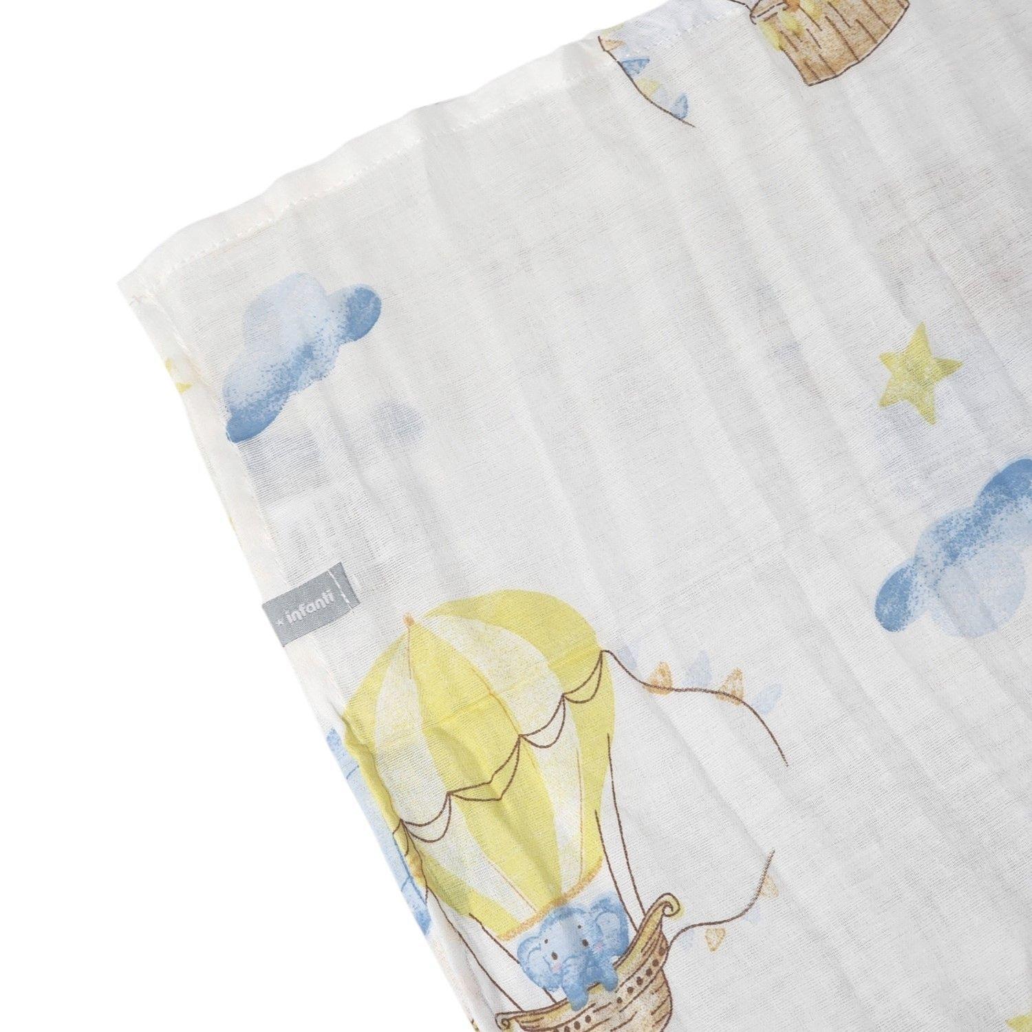 Pack 3 Tutos Verde Agua Bebe Algodón 75x75cm Infanti-3
