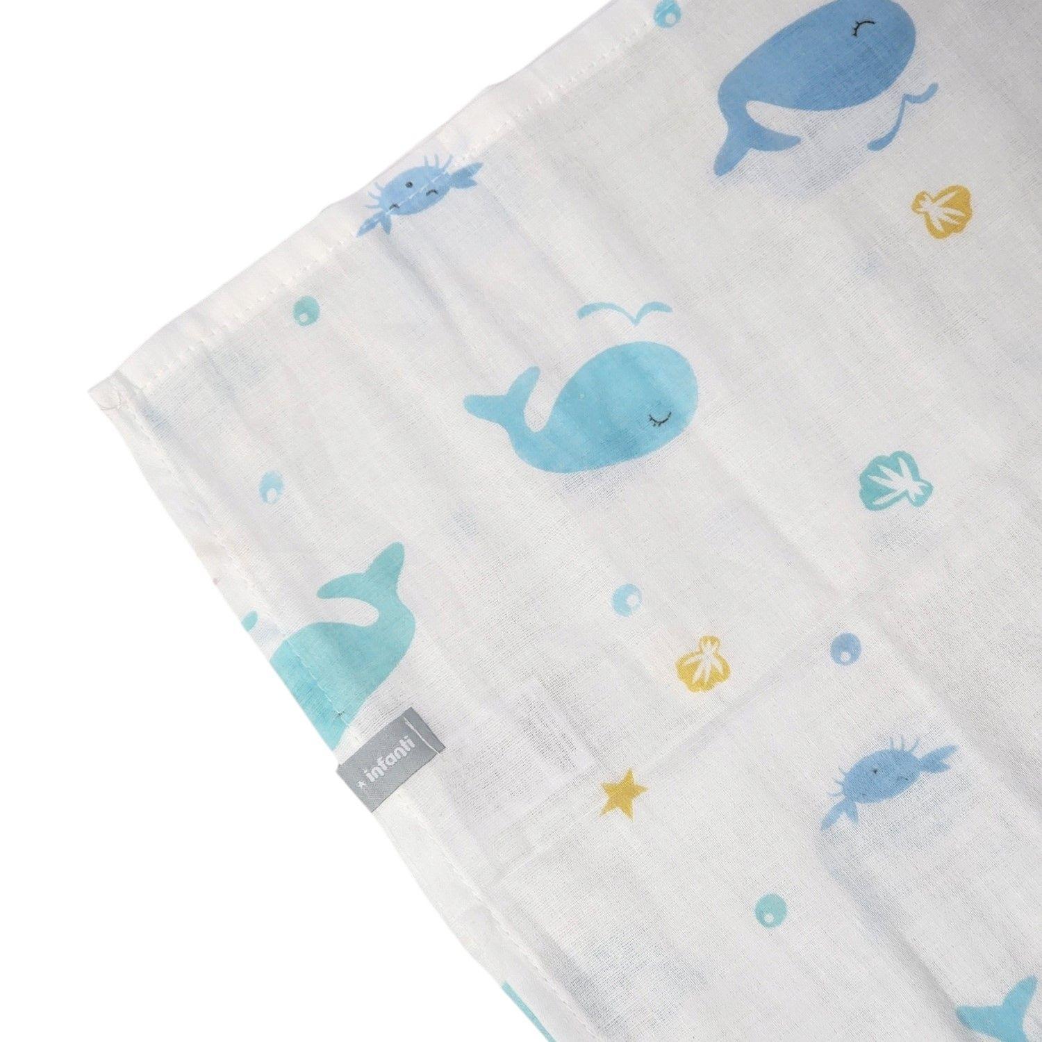 Pack 3 Tutos Verde Agua Bebe Algodón 75x75cm Infanti-4