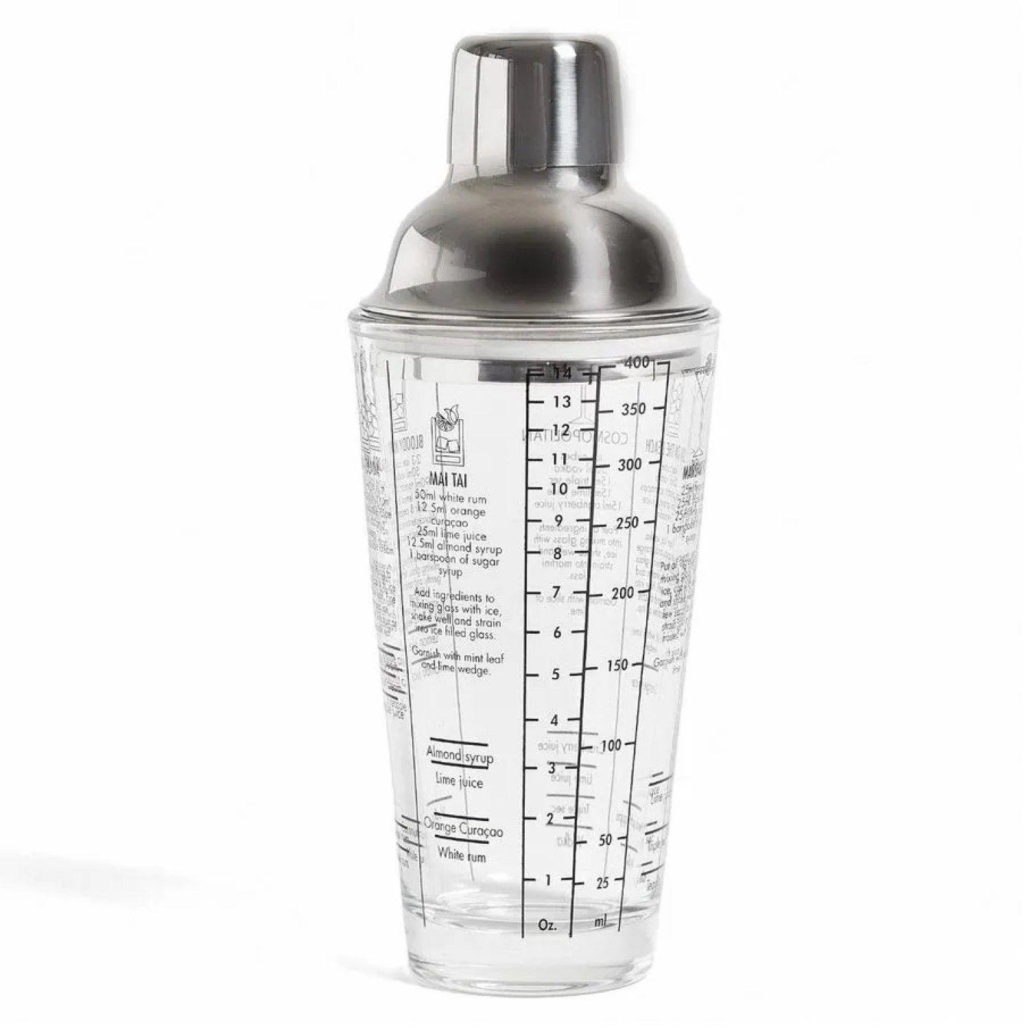 Coctelera Shaker De Vidrio Con Recetas De 400 Ml 14005-0