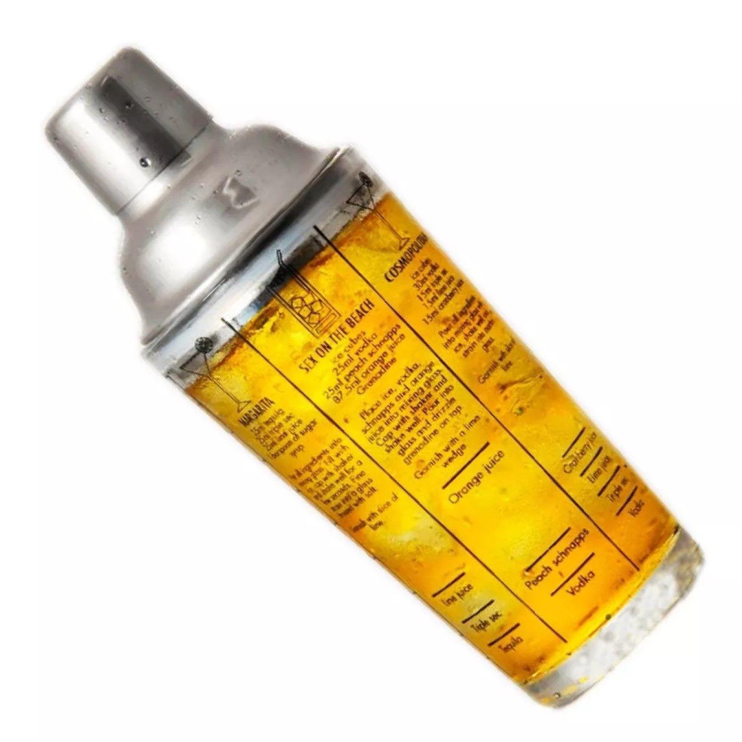 Coctelera Shaker De Vidrio Con Recetas De 400 Ml 14005-3