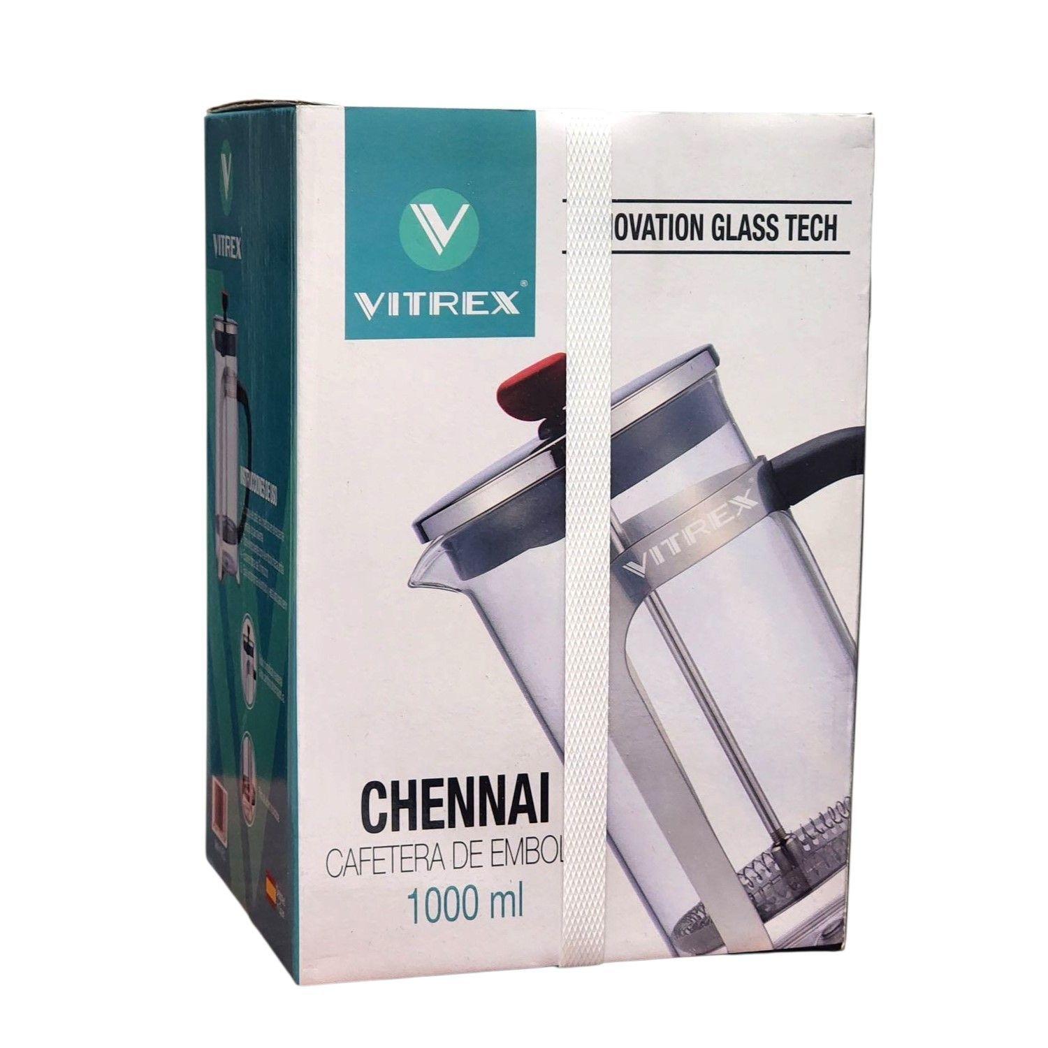 Cafetera de Embolo Chennai 1 Lt Vitrex-5