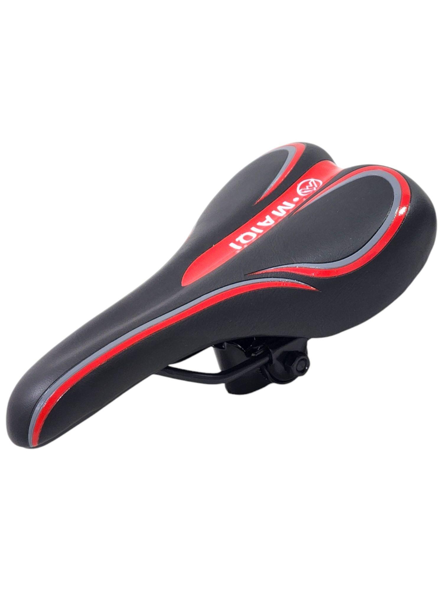 Sillín Silla Asiento Cómodo para Bicicleta Rojo 18231-2