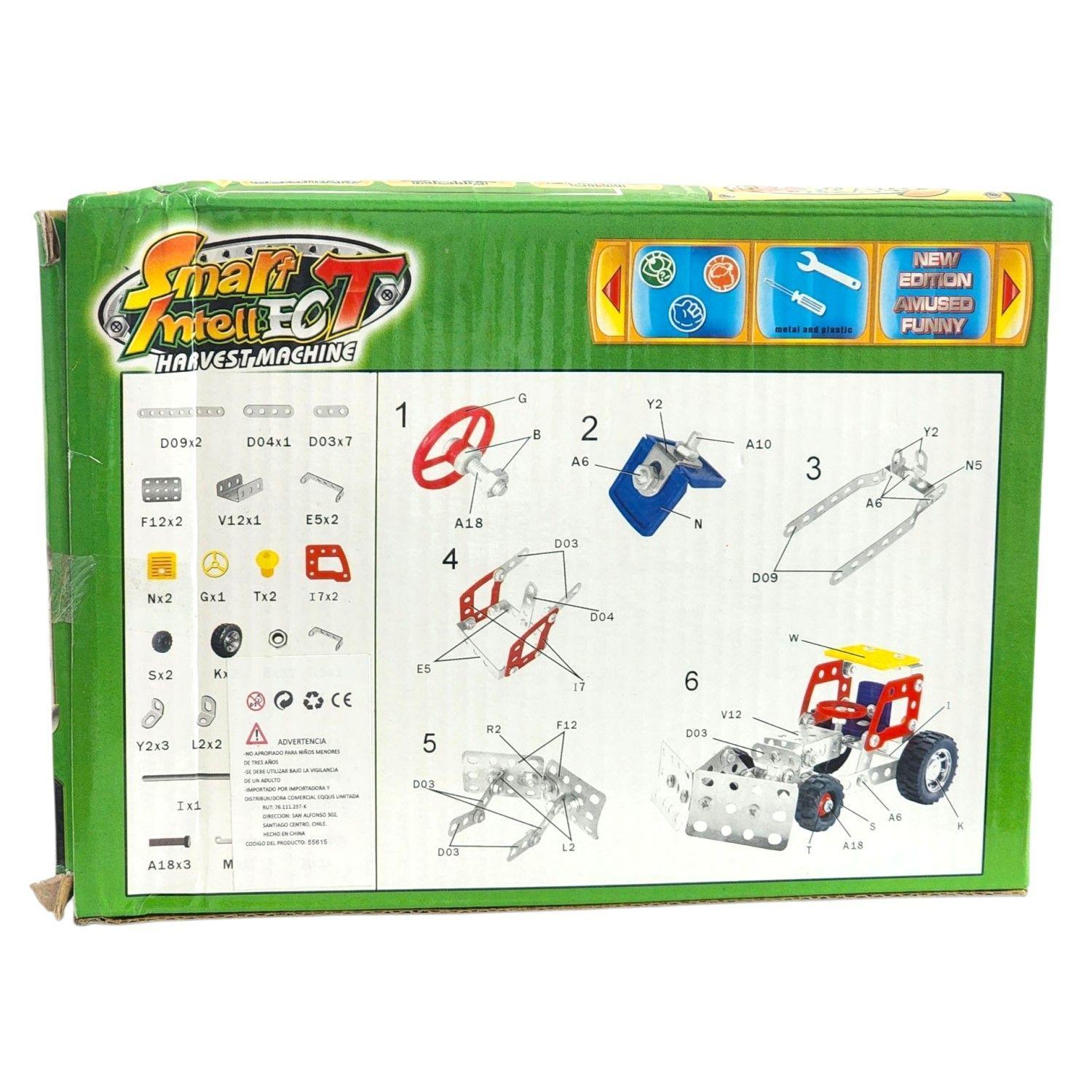 Set Construcción Camión Tractor Cosechador 98pz 55615-2