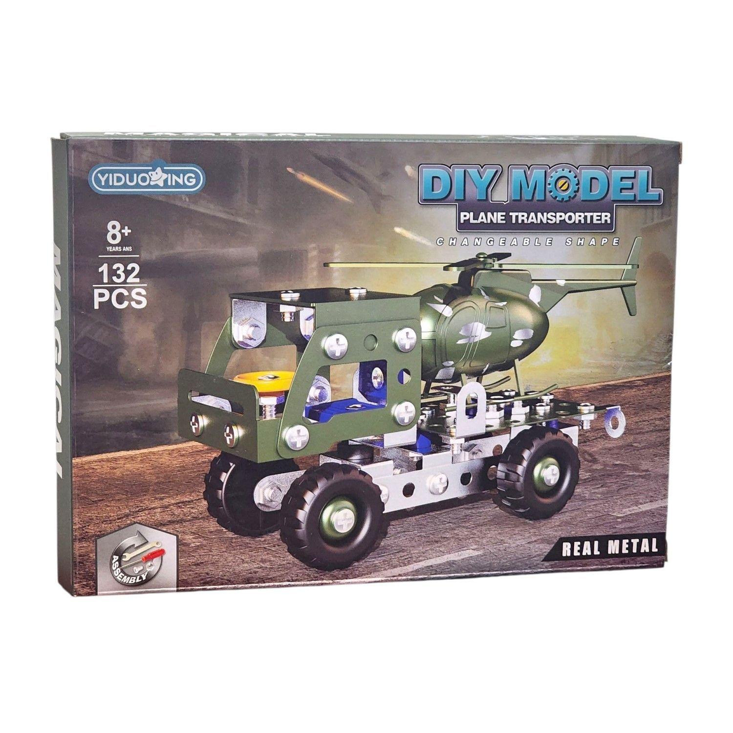 Set Construcción Juguete Camión transportador Helicópter 132pz 55728-0