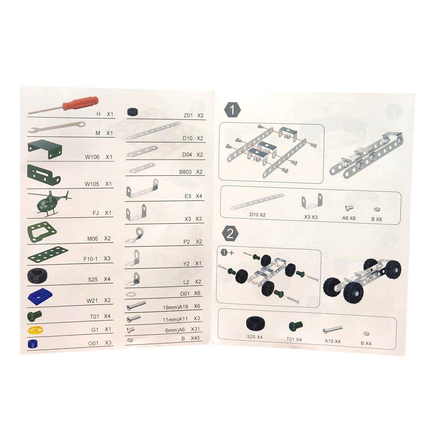 Set Construcción Juguete Camión transportador Helicópter 132pz 55728-5