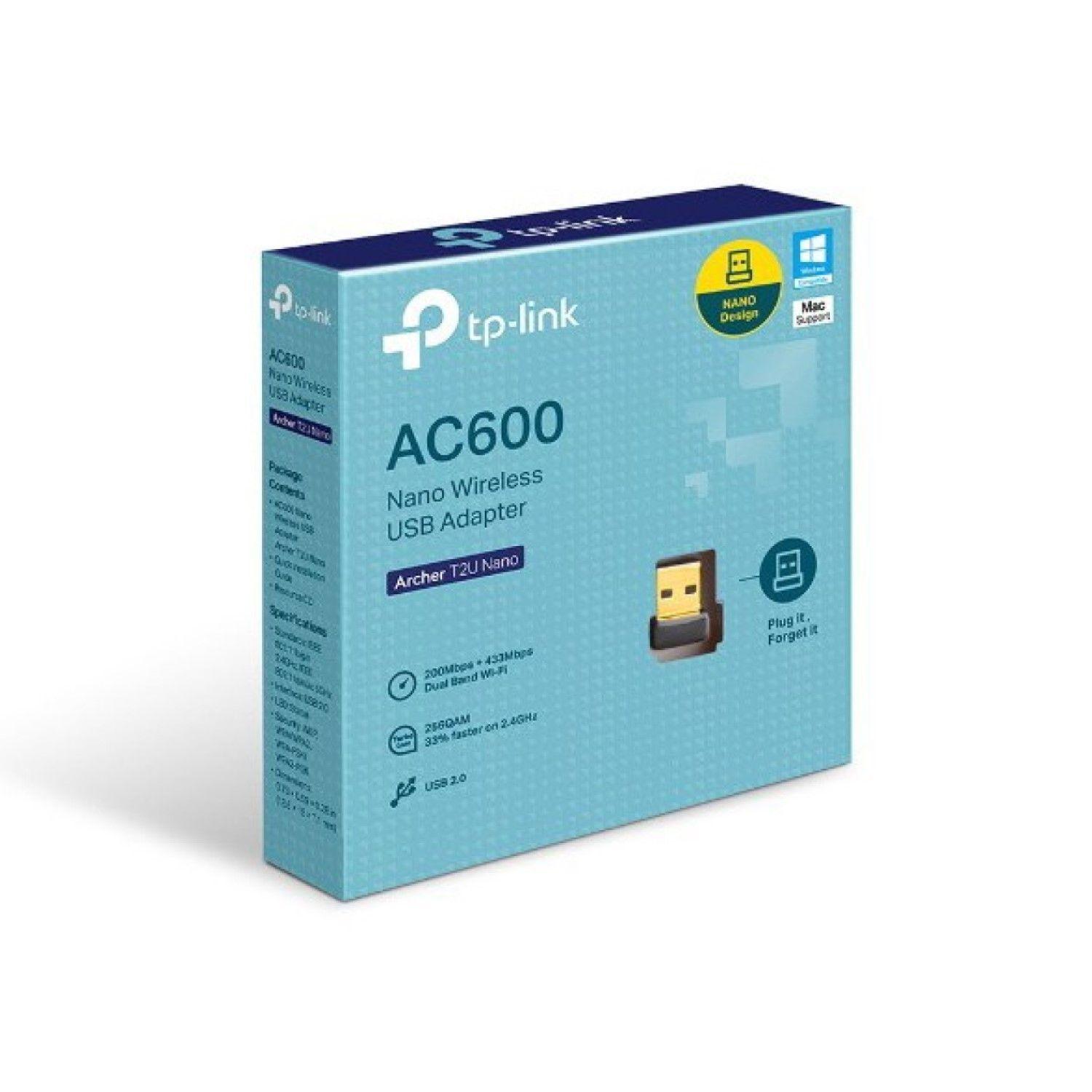 Adaptador Nano USB Wi-Fi AC600 Doble Banda Tp-link-2