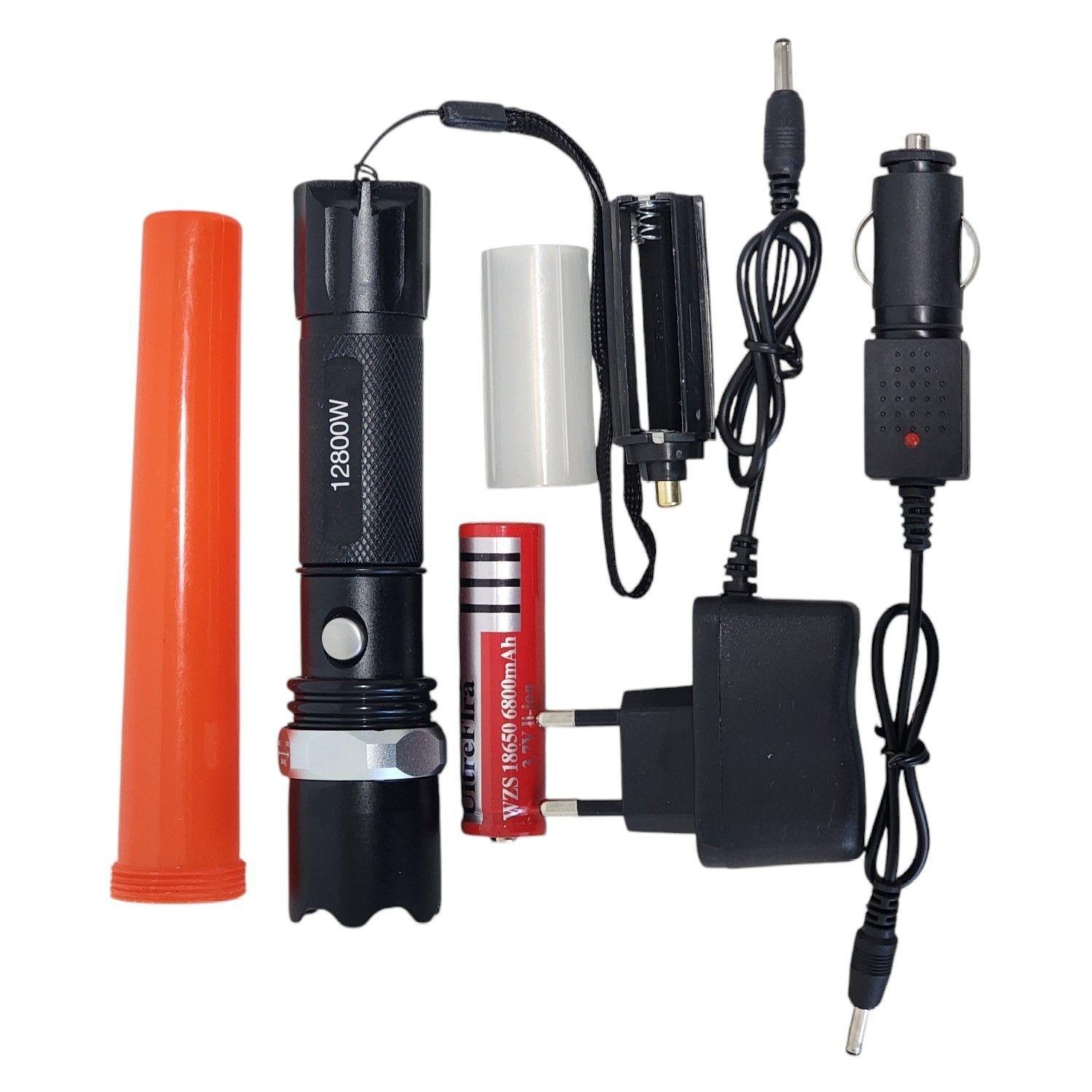 Linterna Led Cree Multi-funcion Tactica Swat Zoom-4