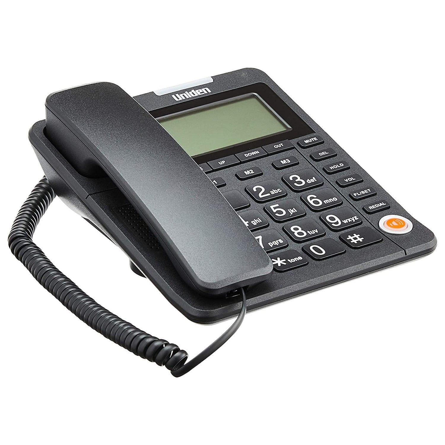 Telefono Fijo Uniden Negro AS7408 Con Visor-4