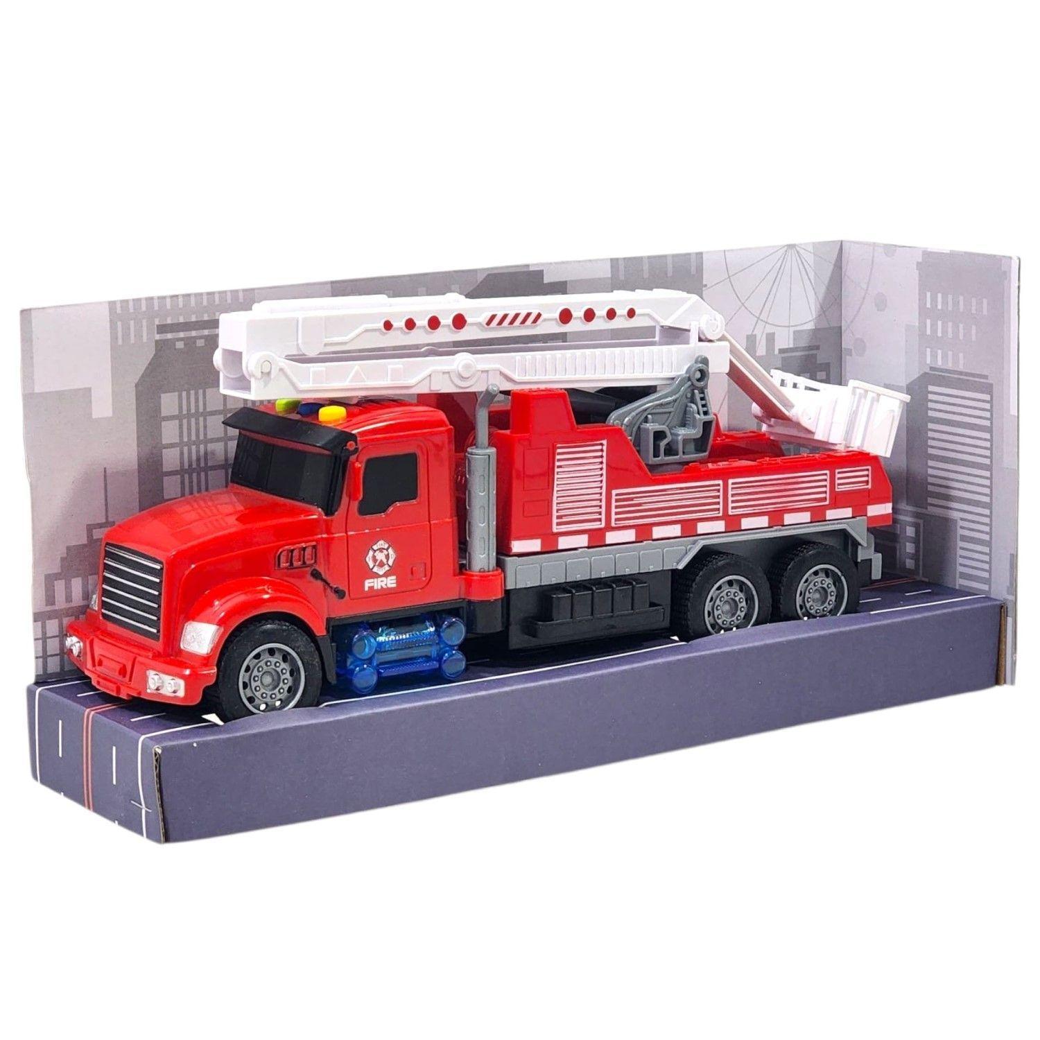 Juguete Camión Bomberos Grúa Efectos luces y Sonidos 55658-4