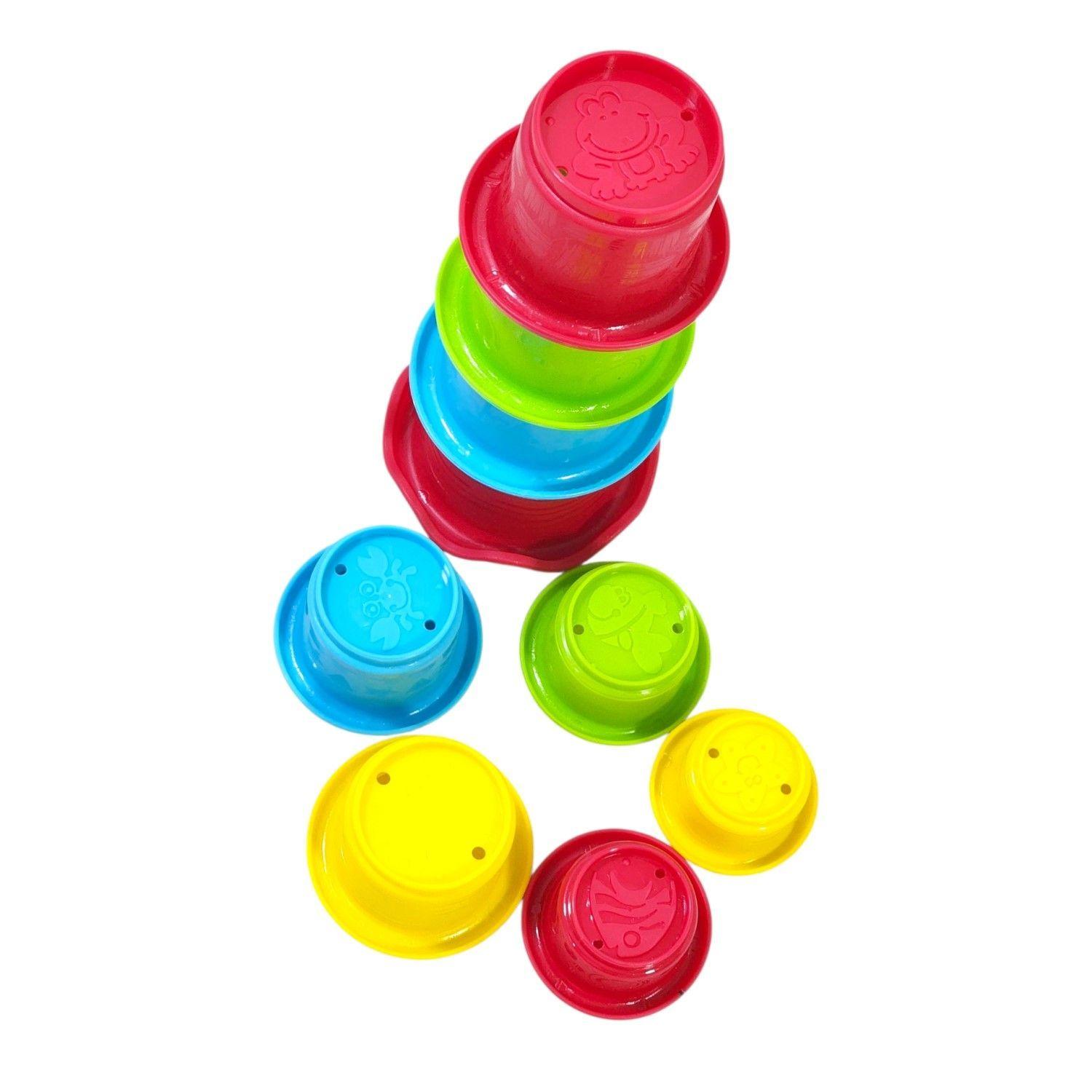 Vasos Apilables De Colores Con Sellos Para Bebés Playgro-4